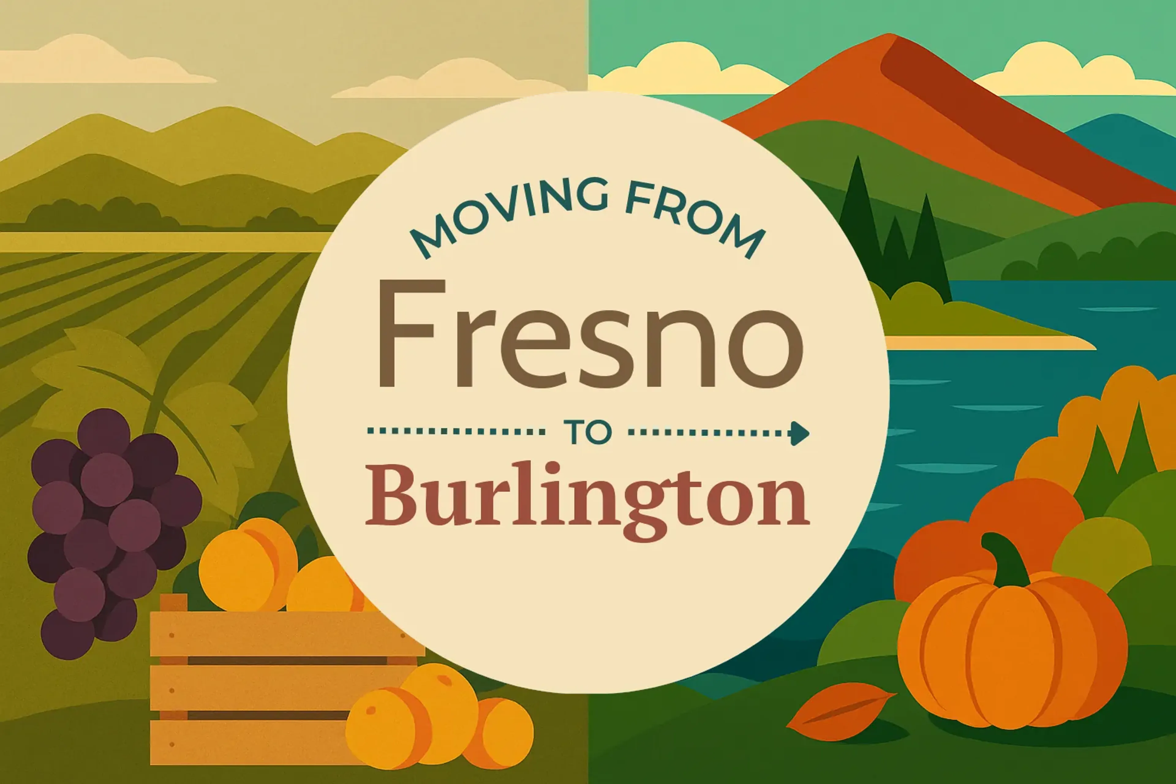 Side-by-side comparison of Fresno to Burlington moving companies