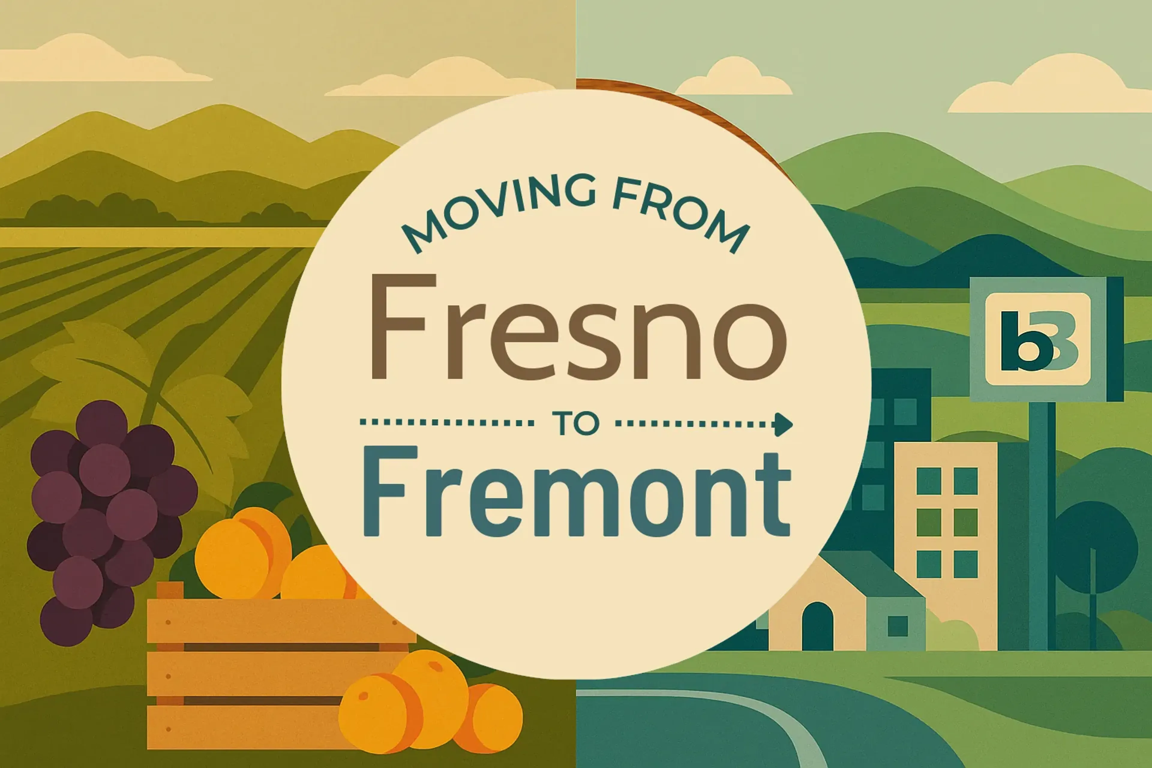 Side-by-side comparison of Fresno to Fremont moving companies