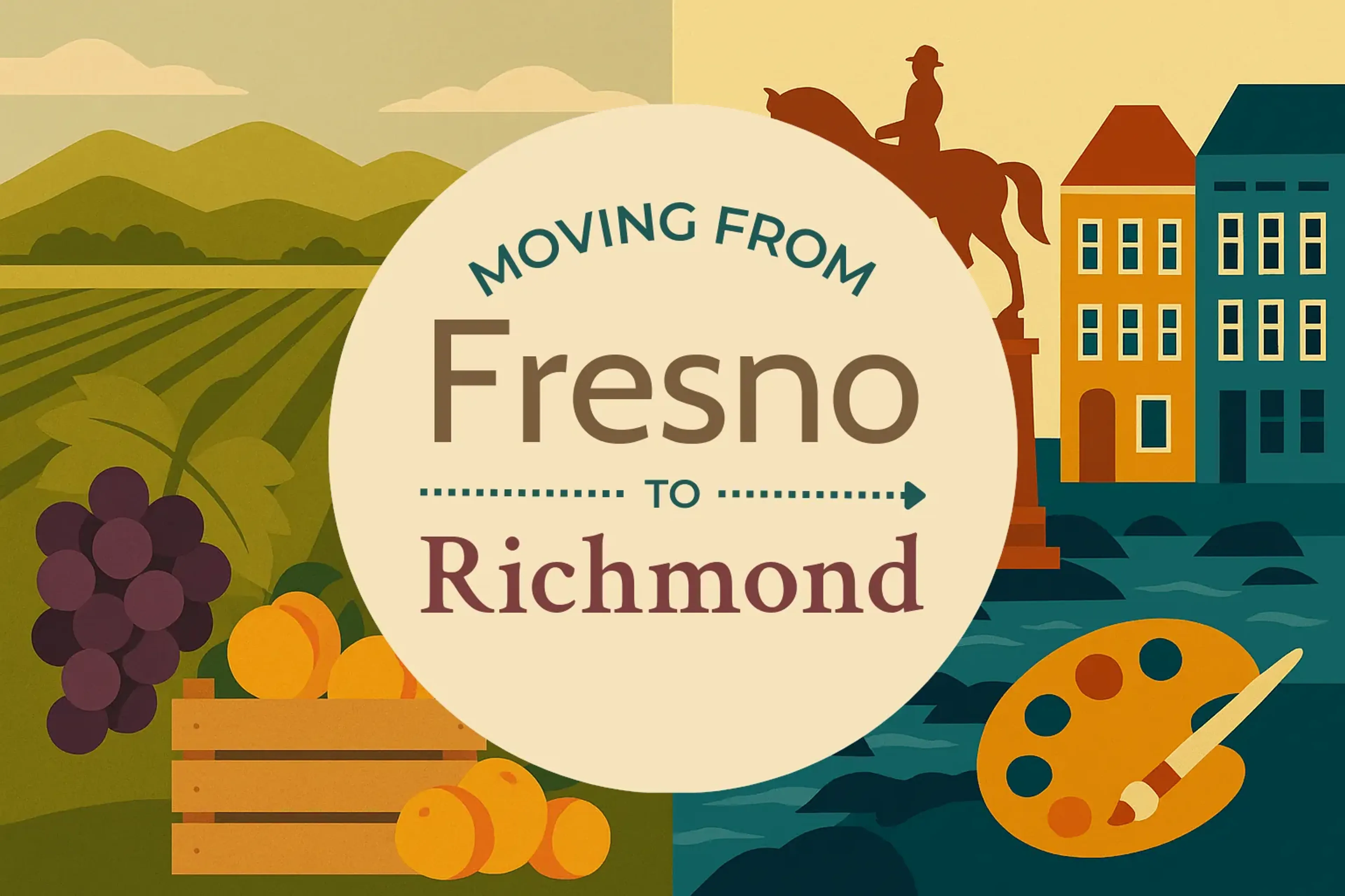 Side-by-side comparison of Fresno to Richmond moving companies