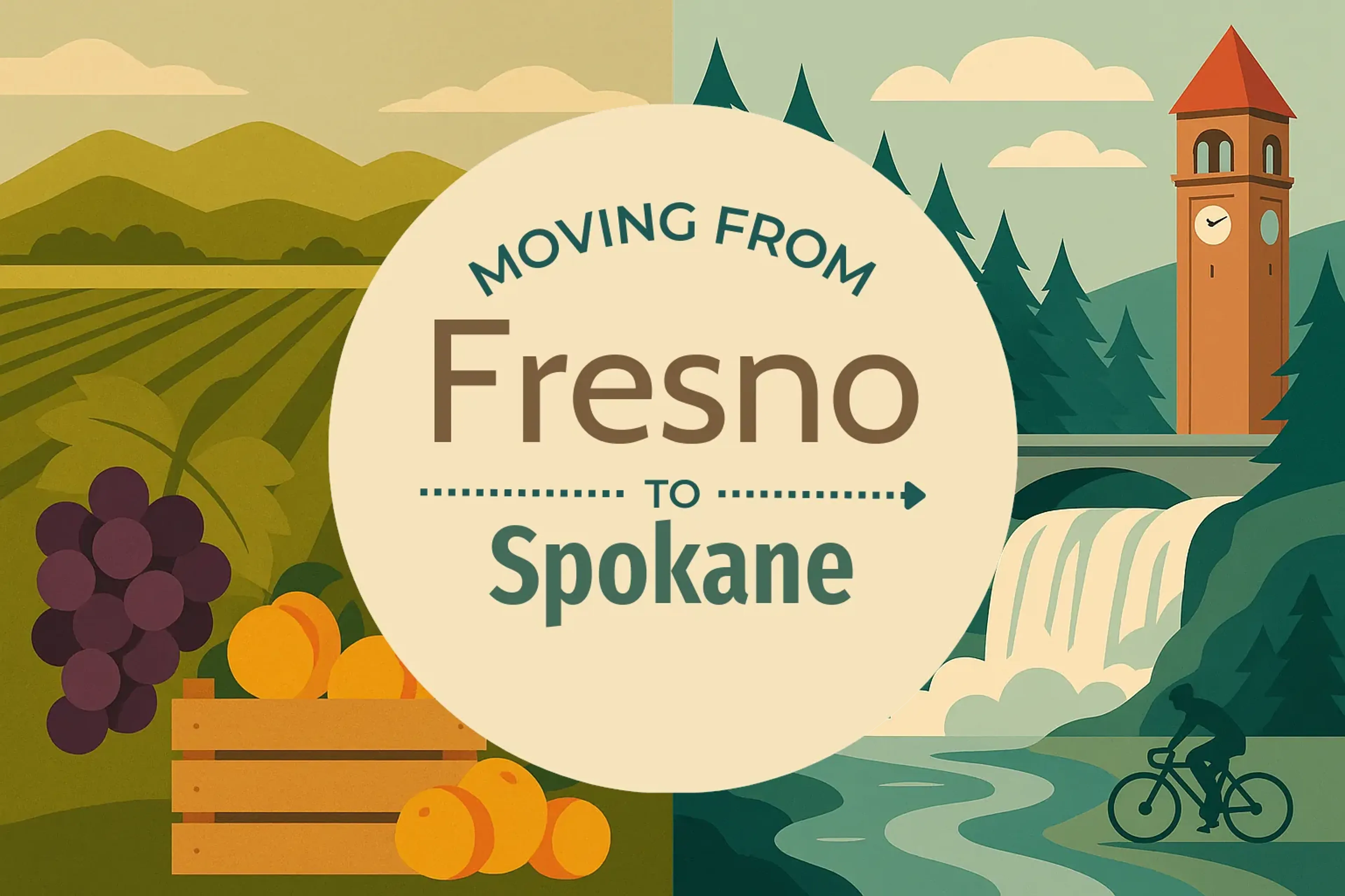 Side-by-side comparison of Fresno to Spokane moving companies