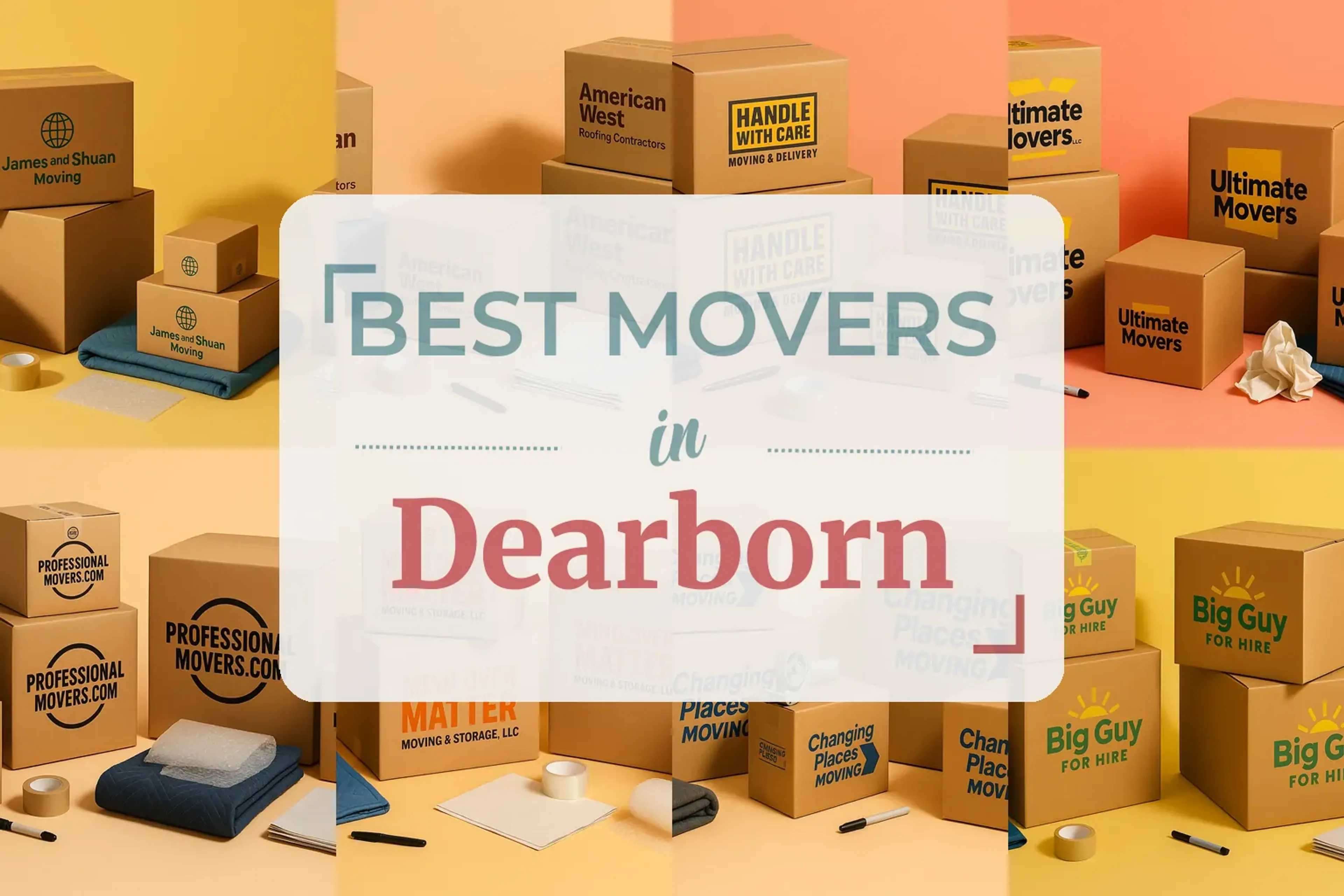 Side-by-side comparison of Dearborn moving companies