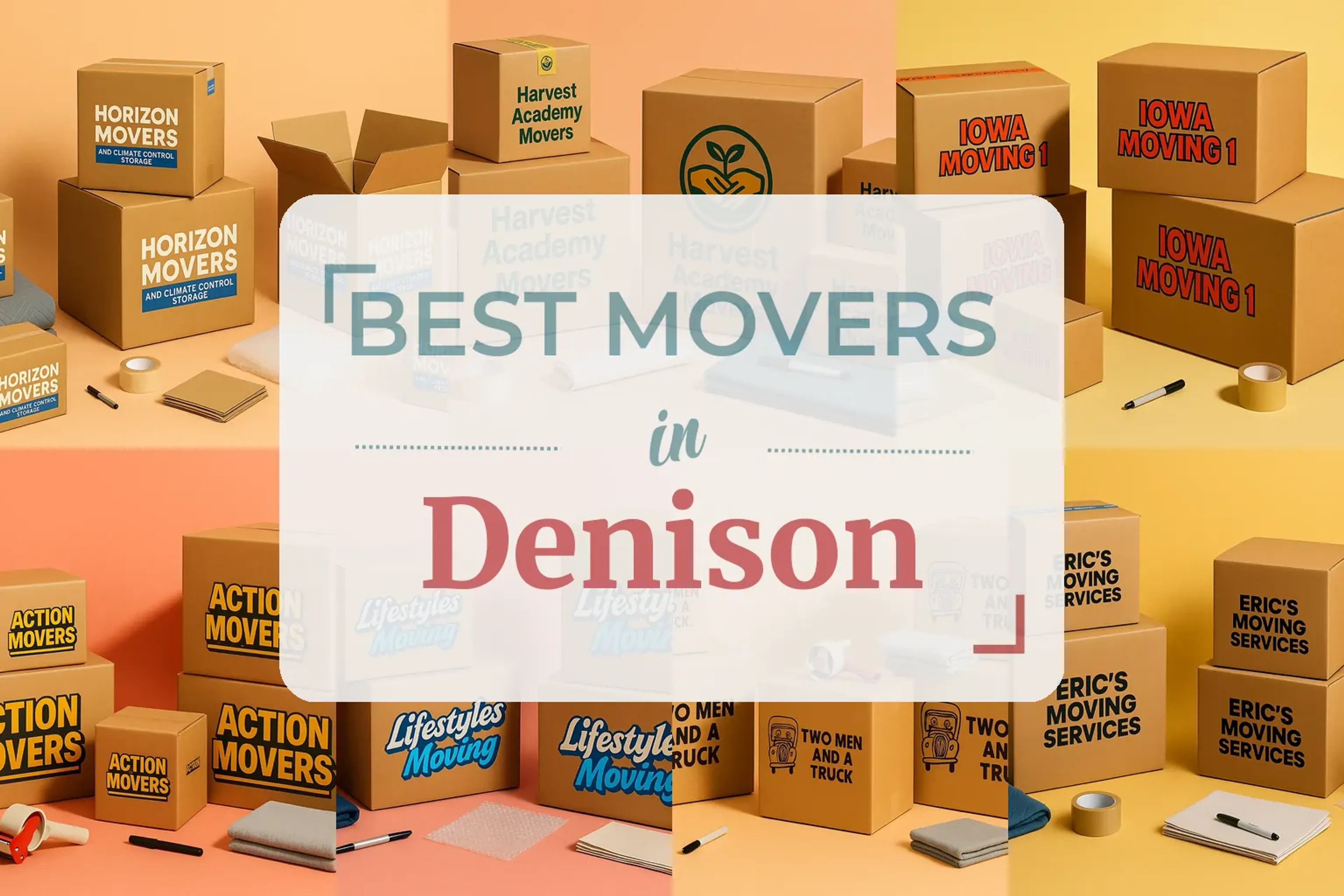 Side-by-side comparison of Denison moving companies