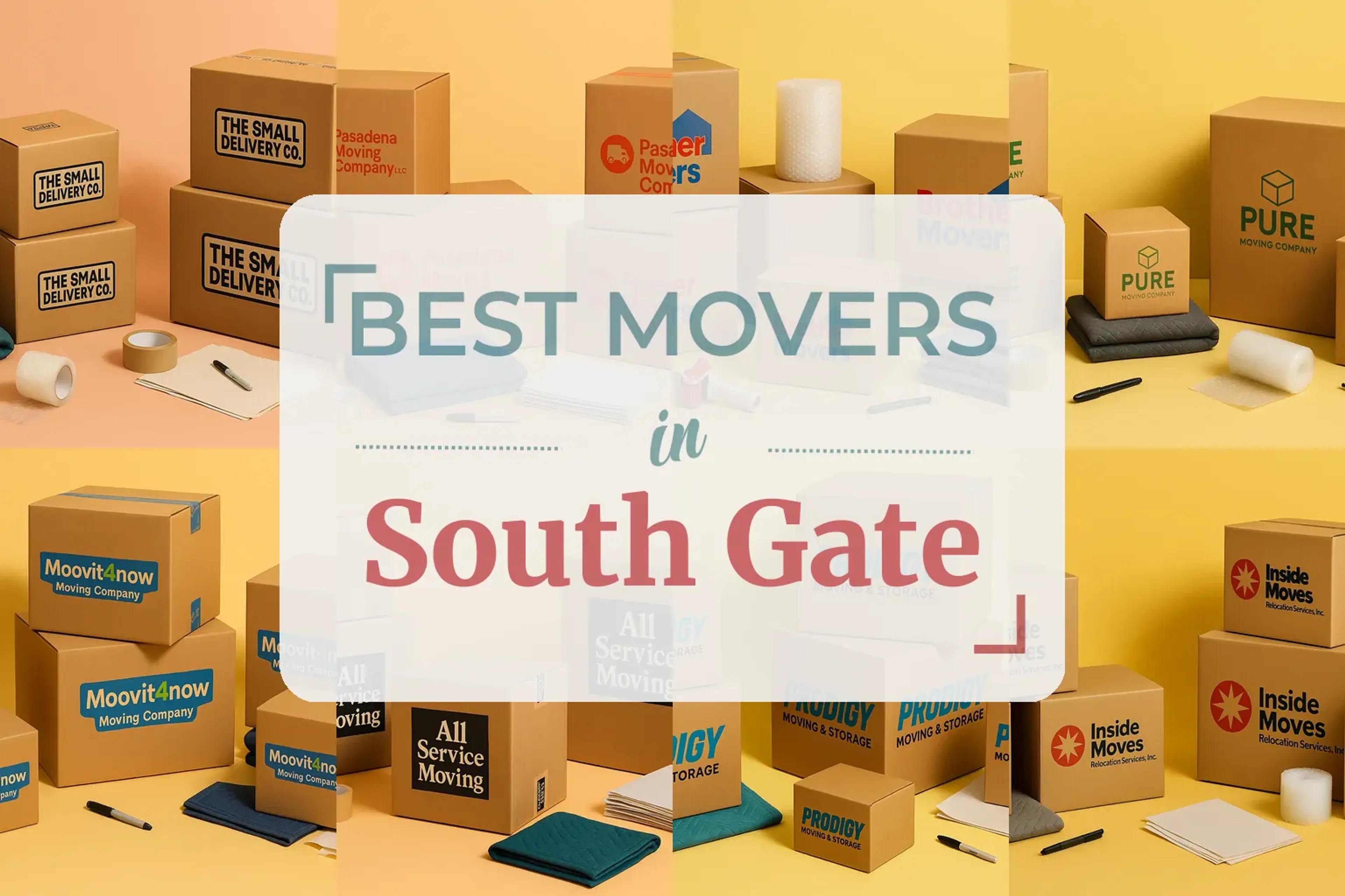 Side-by-side comparison of South Gate moving companies