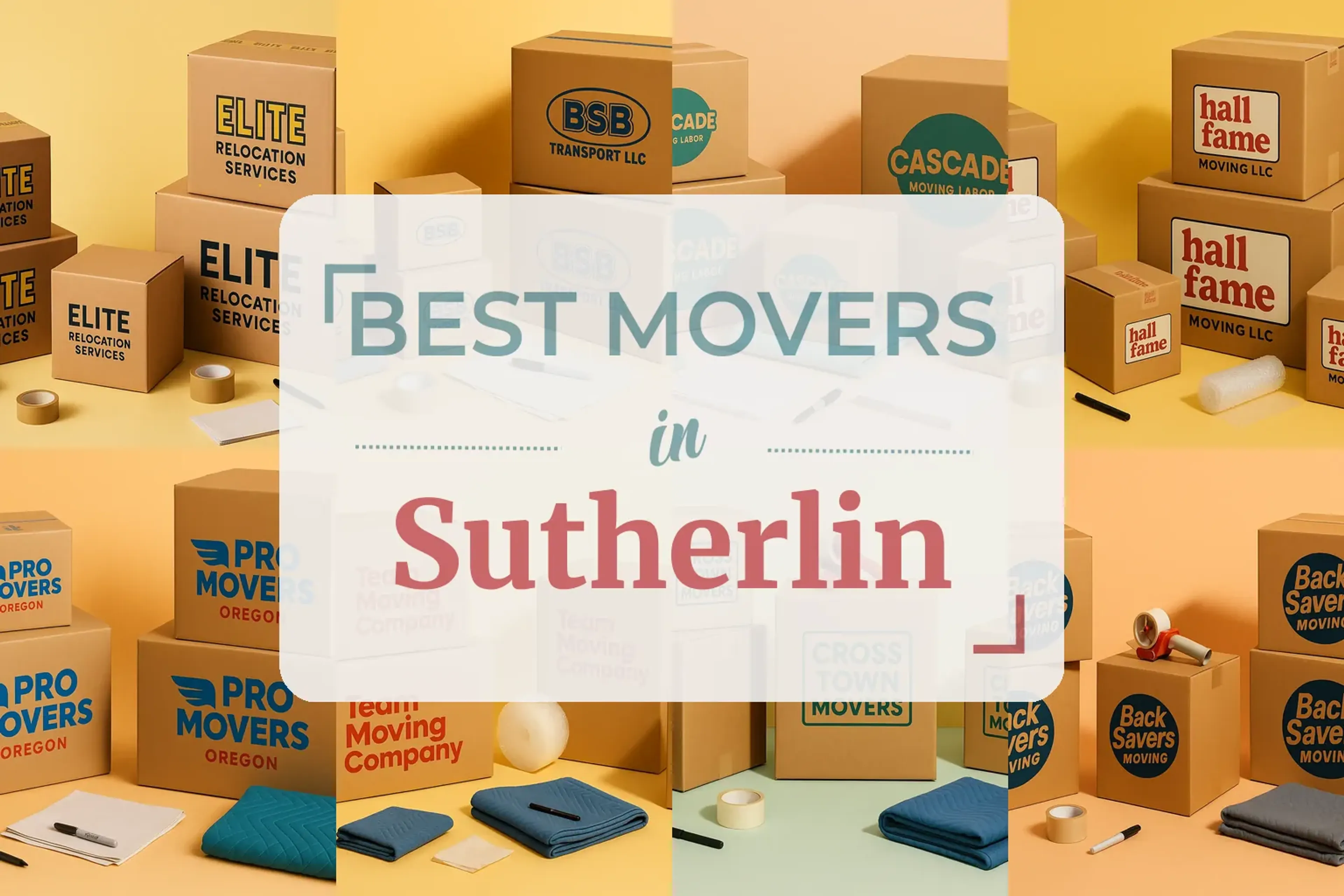 Side-by-side comparison of Sutherlin moving companies