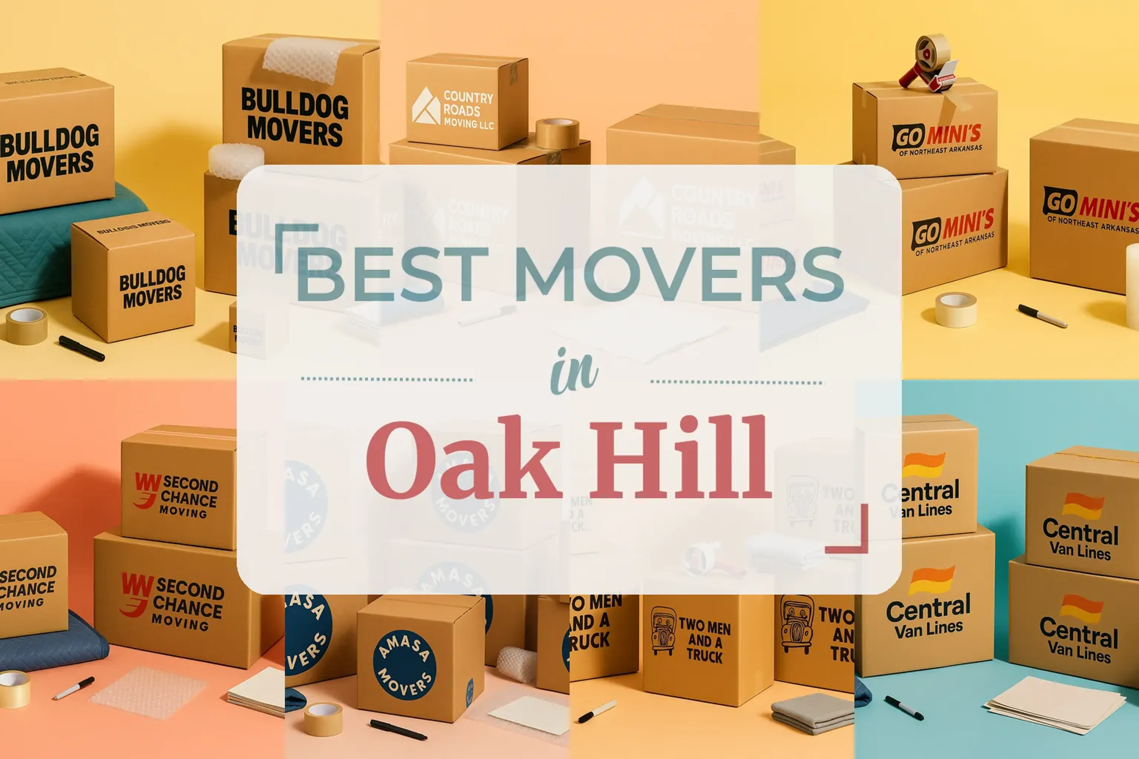 Side-by-side comparison of Oak Hill moving companies