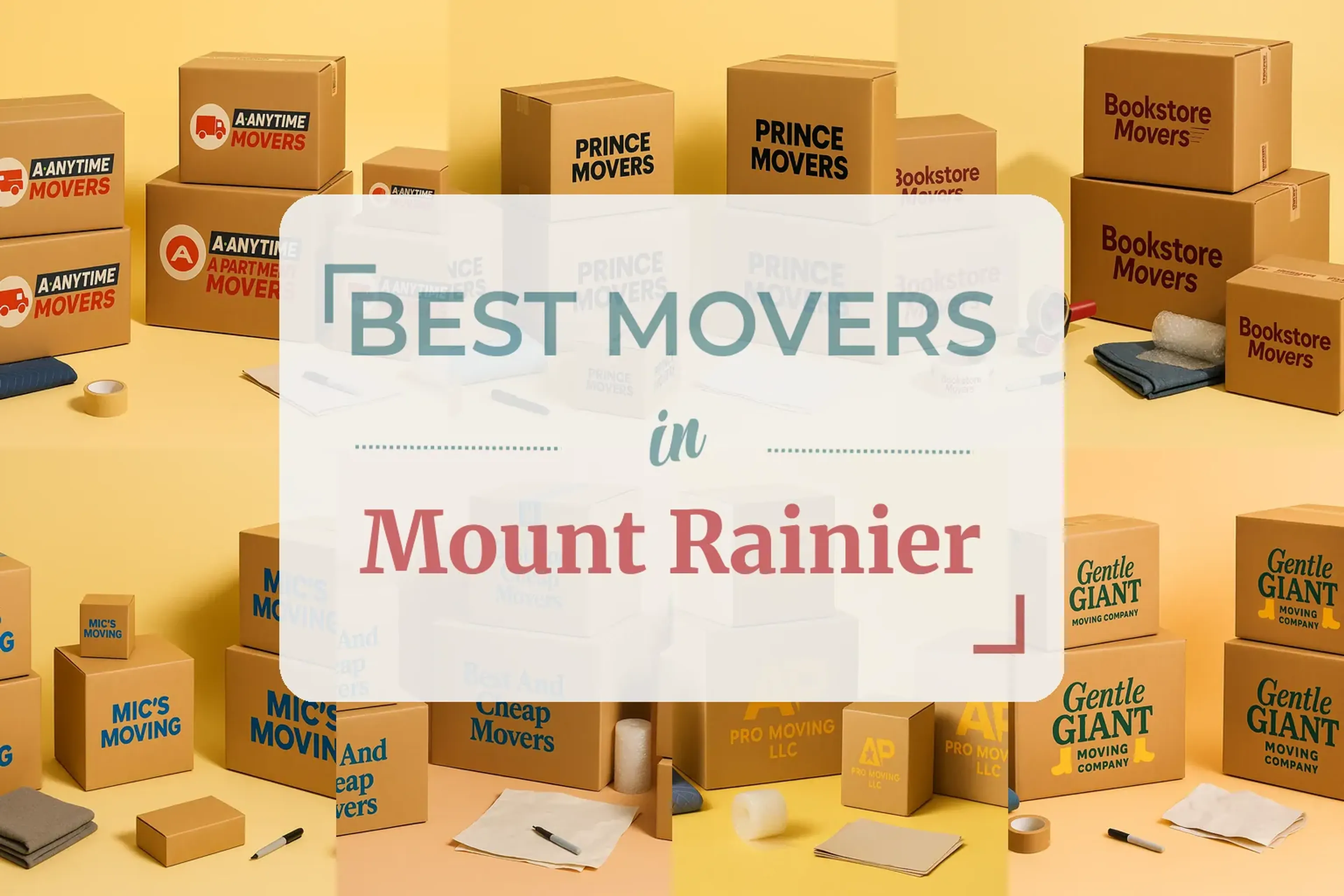 Side-by-side comparison of Mount Rainier moving companies