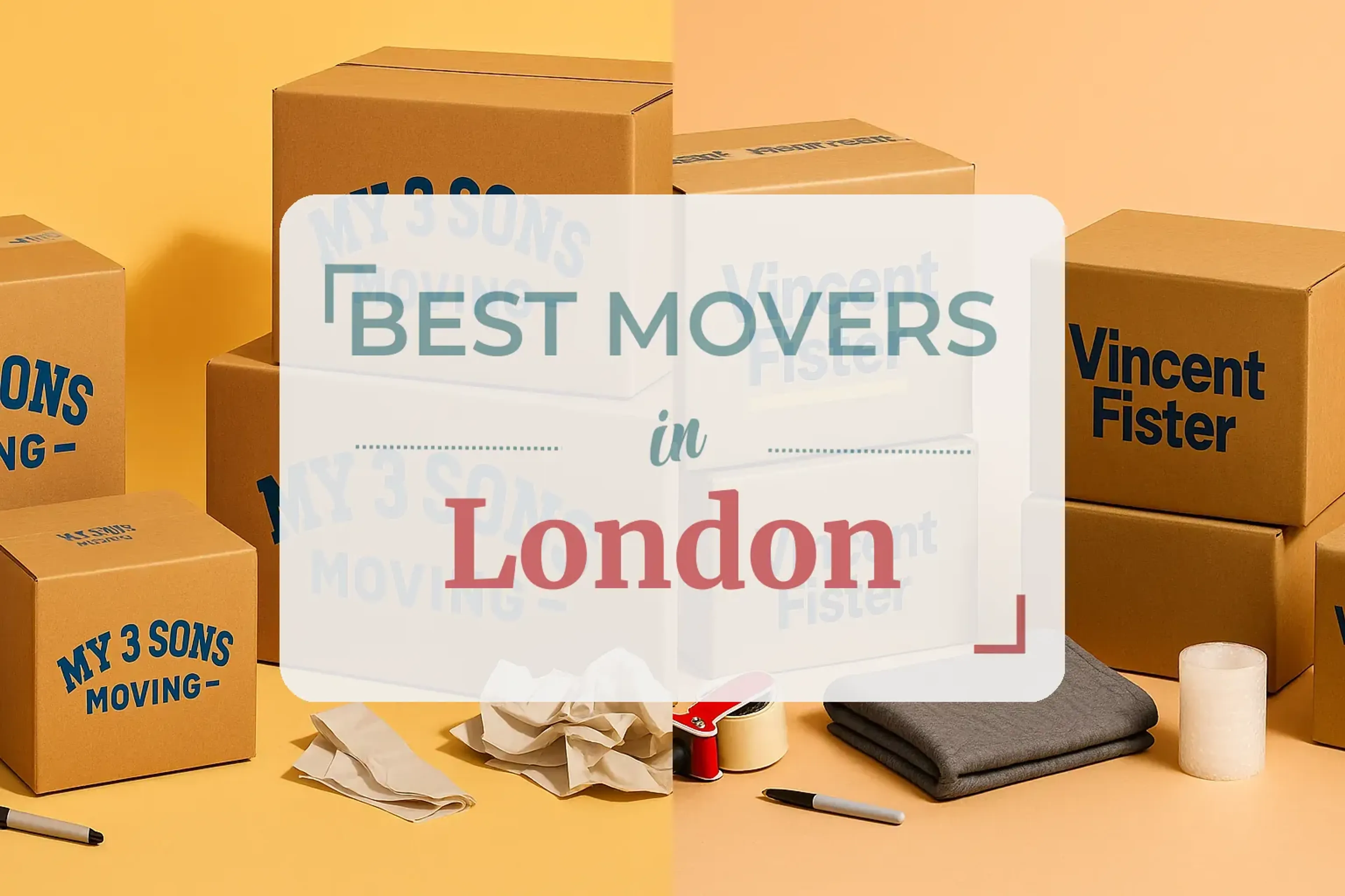 Side-by-side comparison of London moving companies