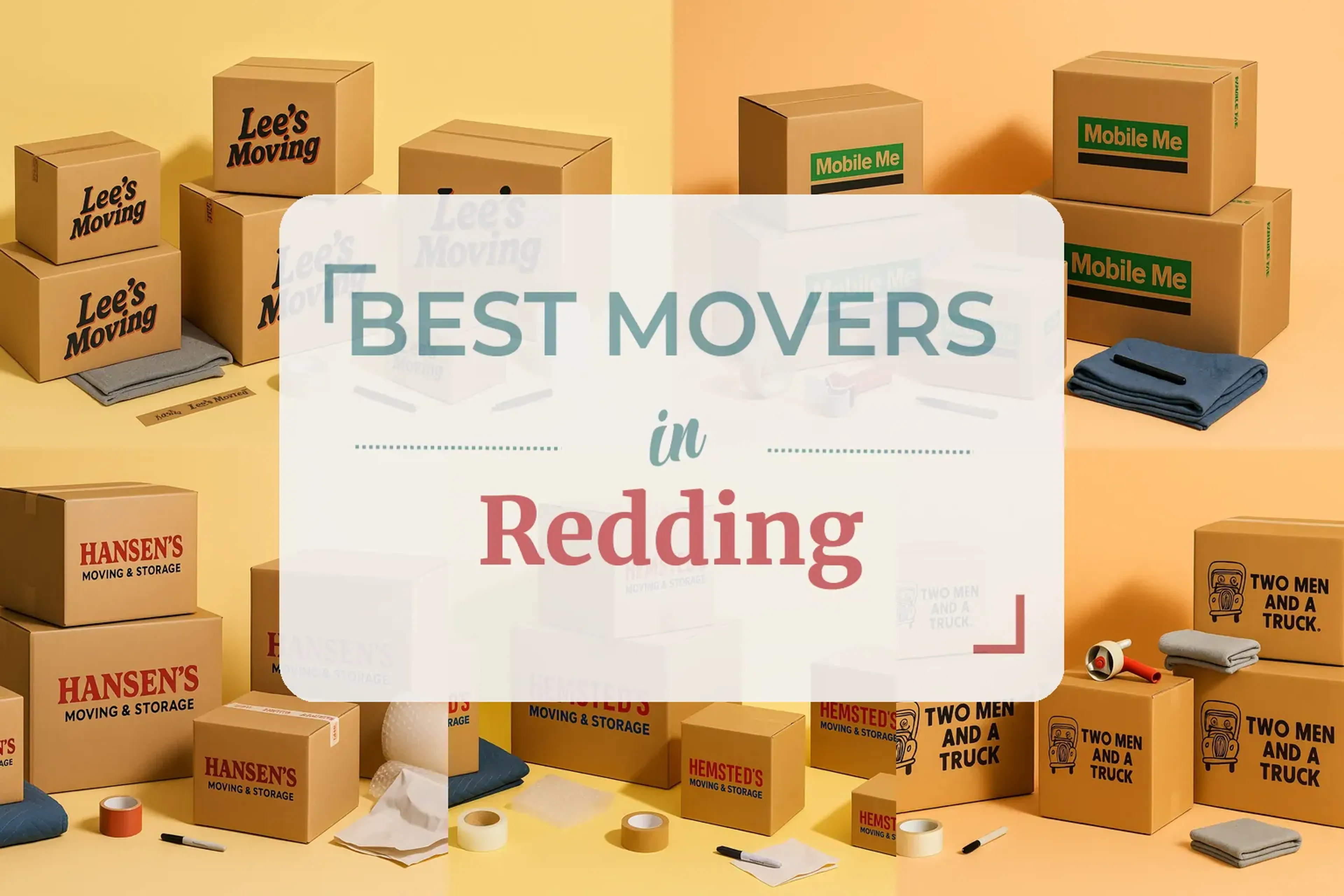 Side-by-side comparison of Redding moving companies