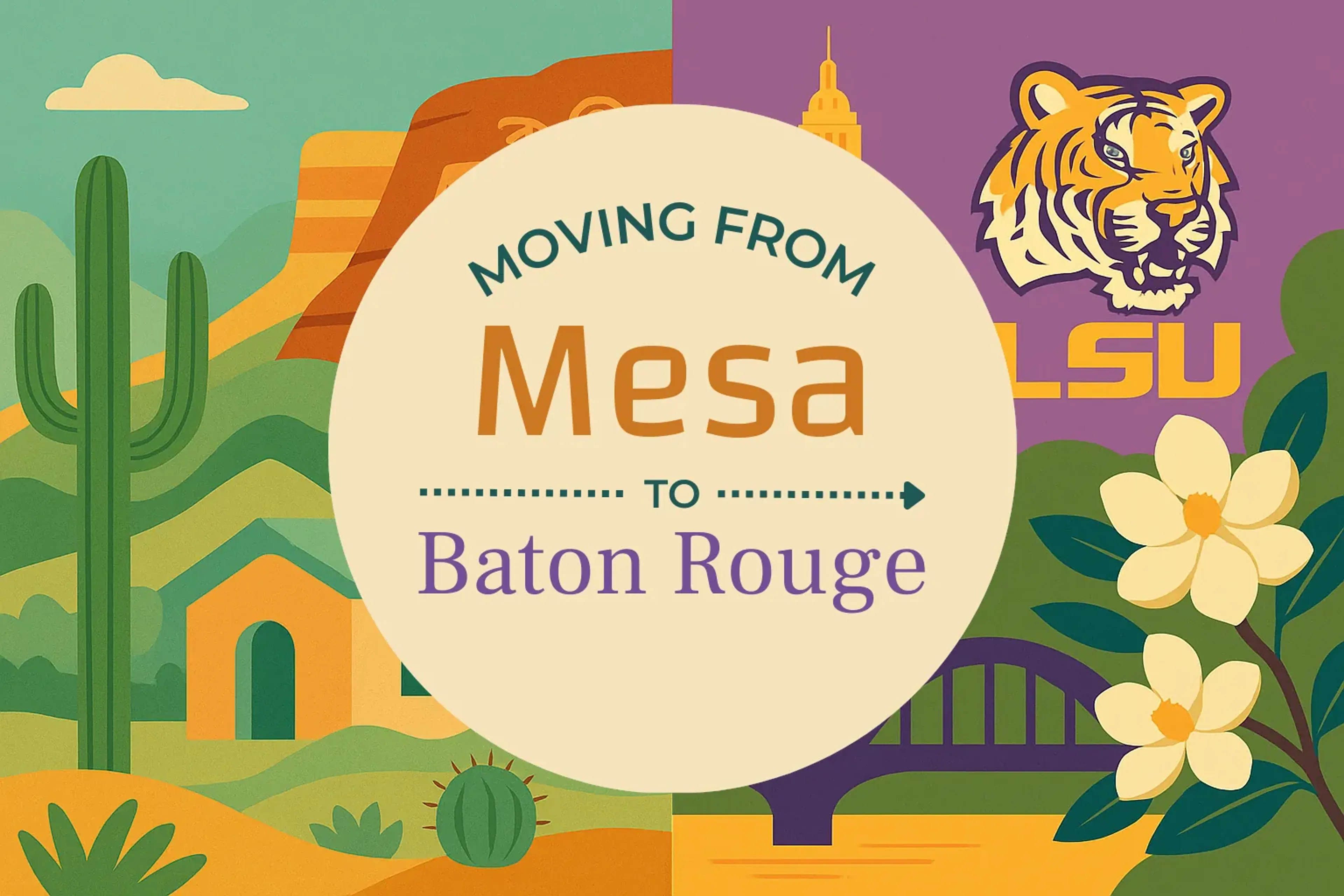 Side-by-side comparison of Mesa to Baton Rouge moving companies