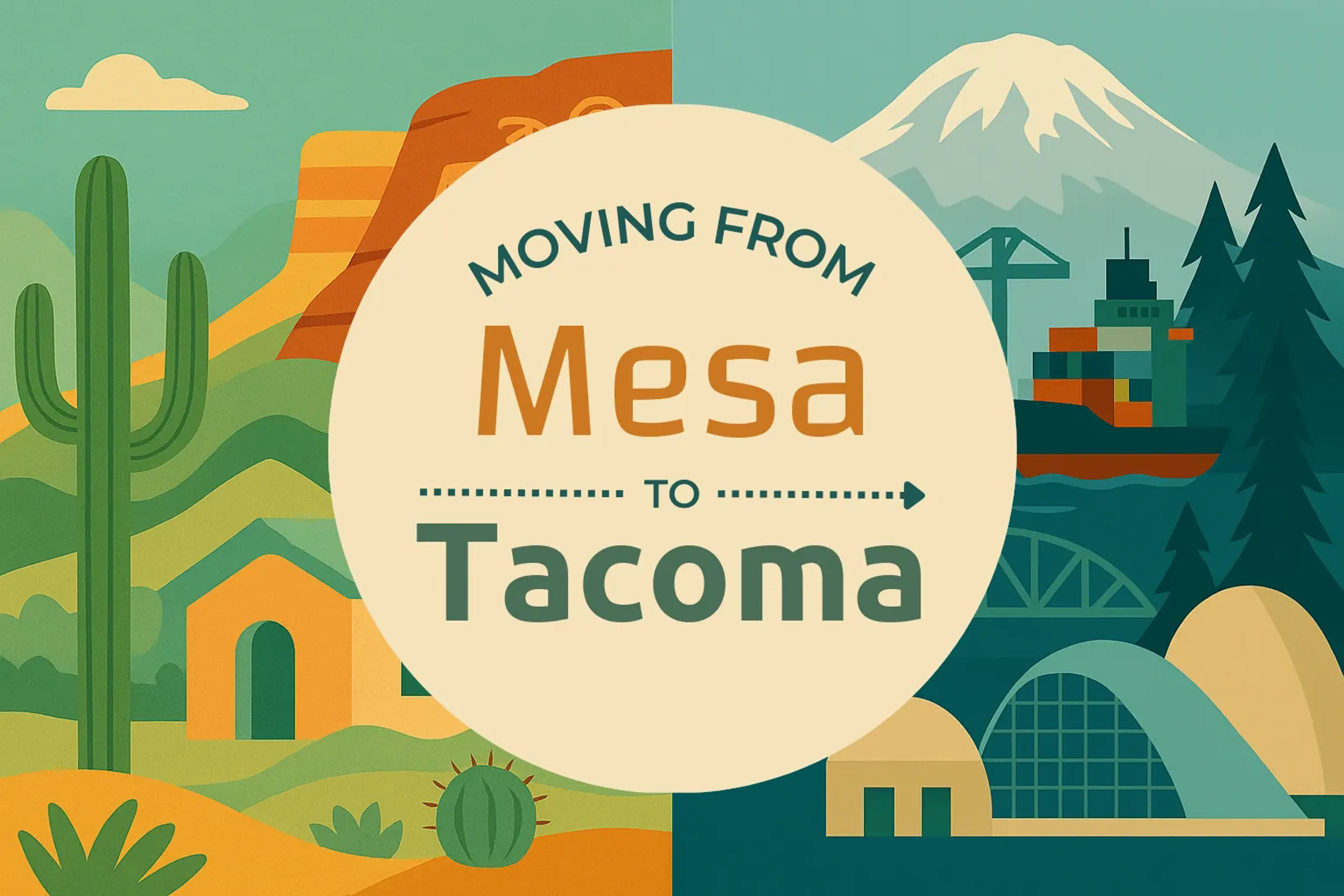 Side-by-side comparison of Mesa to Tacoma moving companies