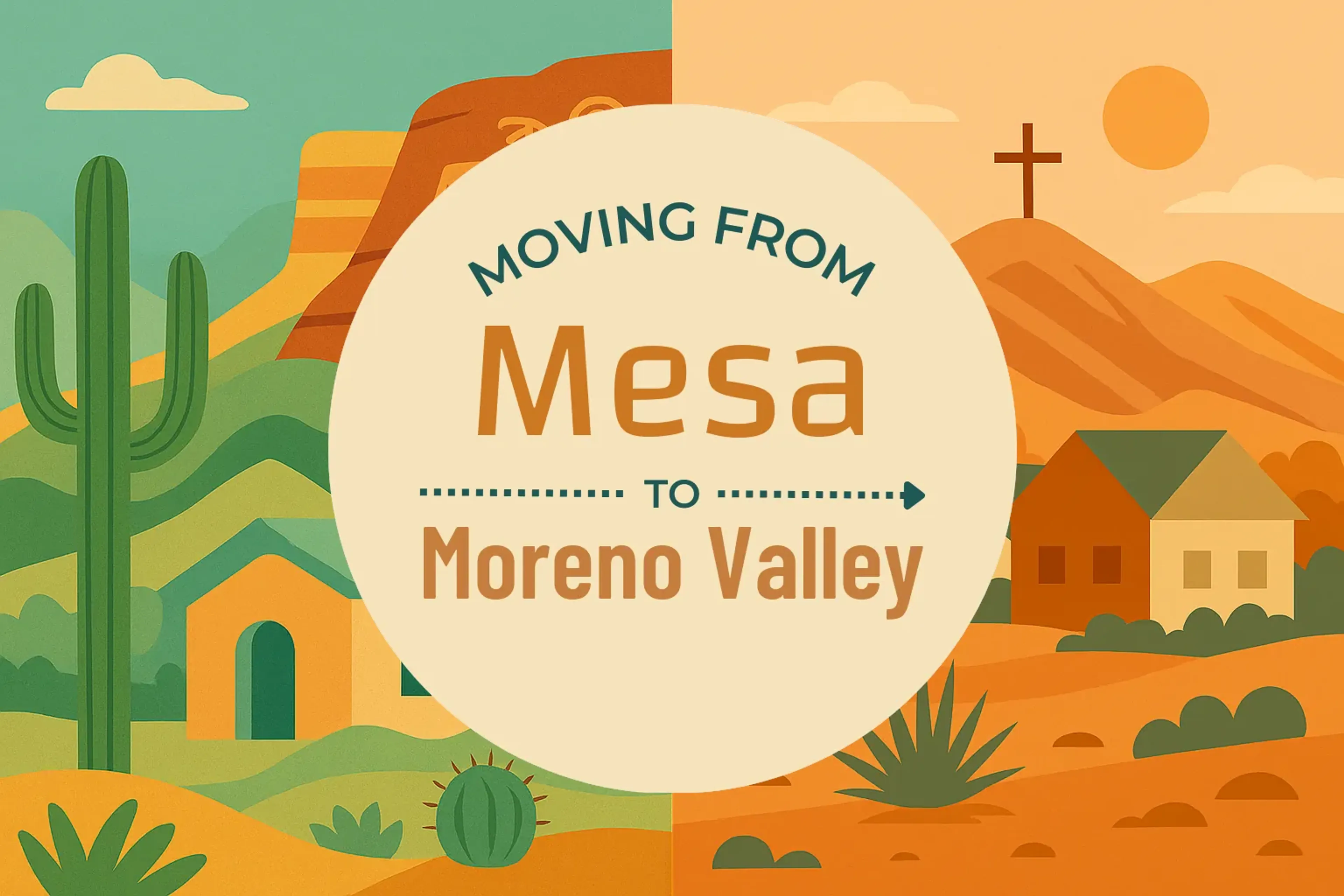 Side-by-side comparison of Mesa to Moreno Valley moving companies