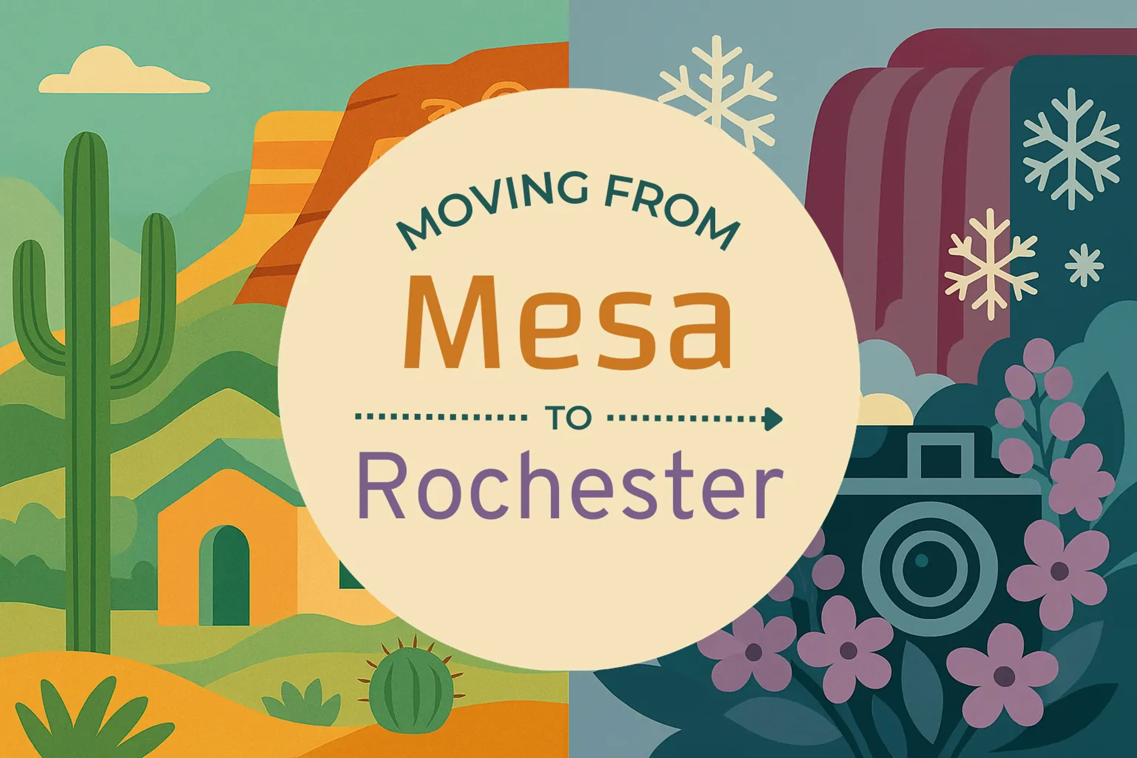Side-by-side comparison of Mesa to Rochester moving companies