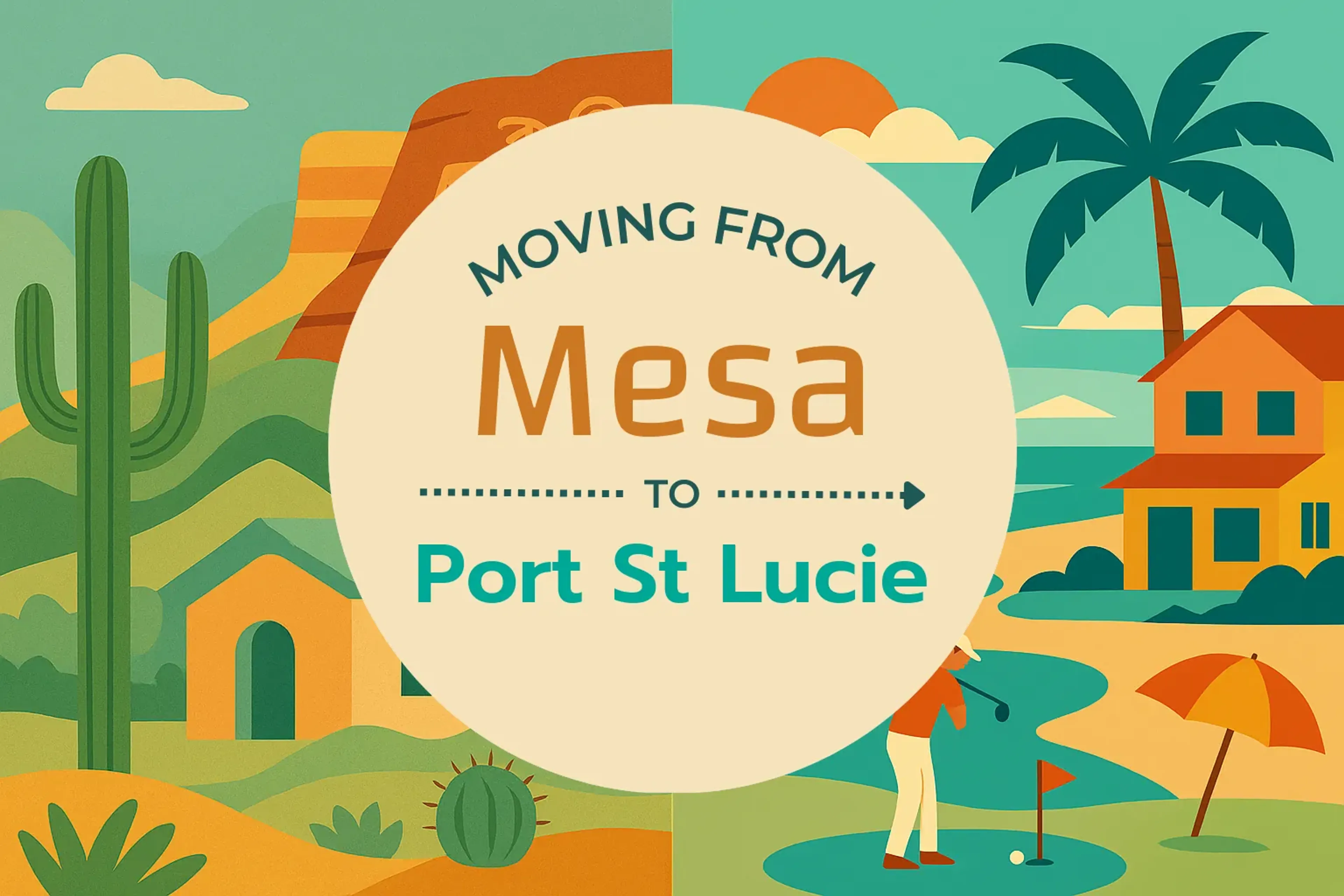 Side-by-side comparison of Mesa to Port St. Lucie moving companies