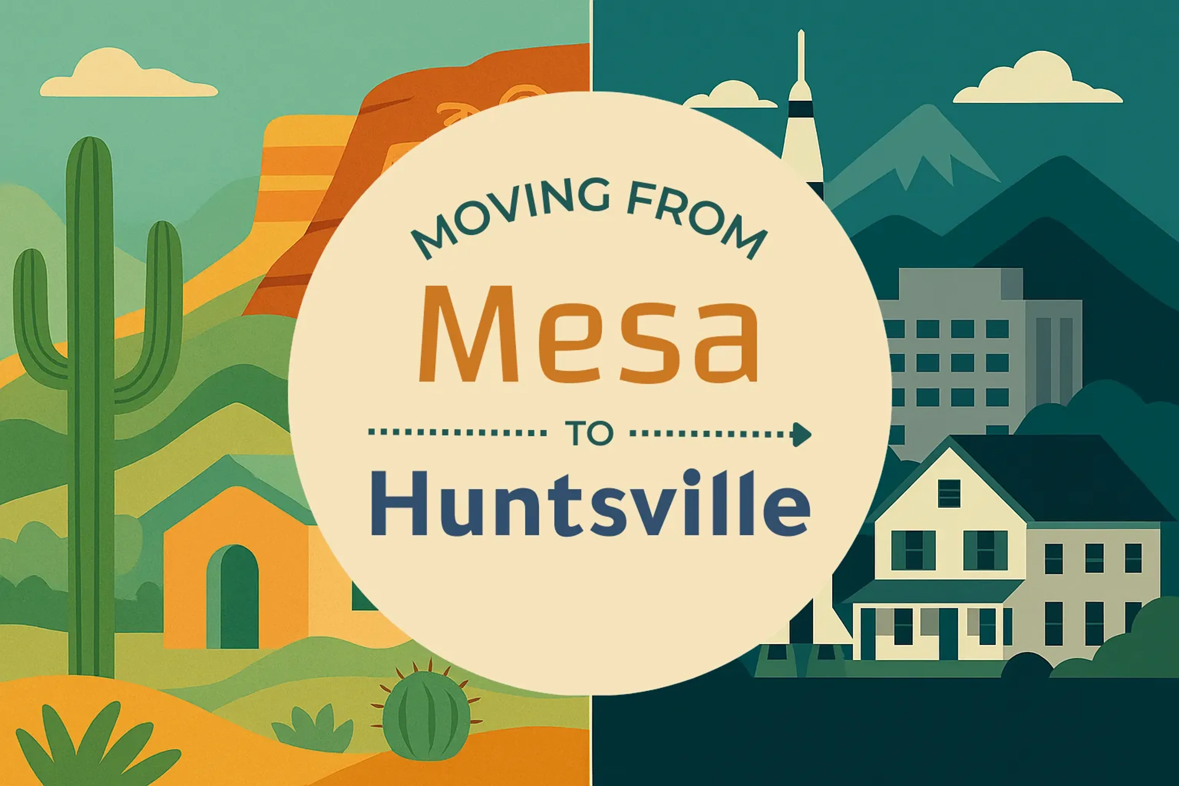 Side-by-side comparison of Mesa to Huntsville moving companies