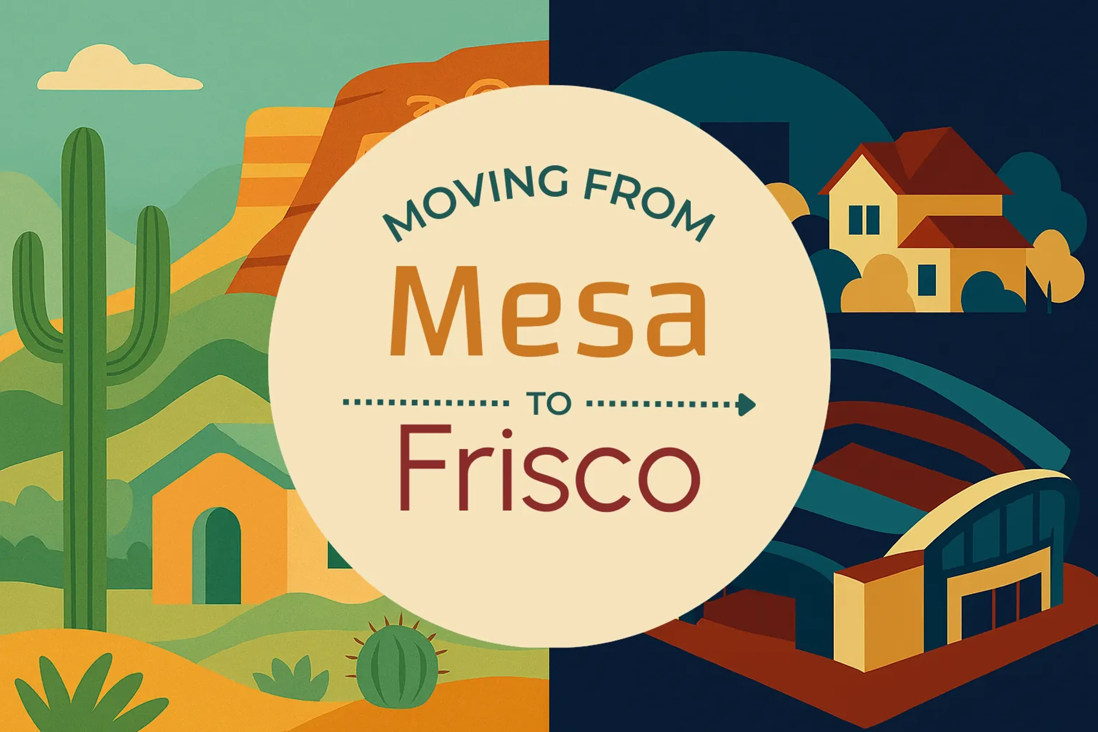 Side-by-side comparison of Mesa to Frisco moving companies