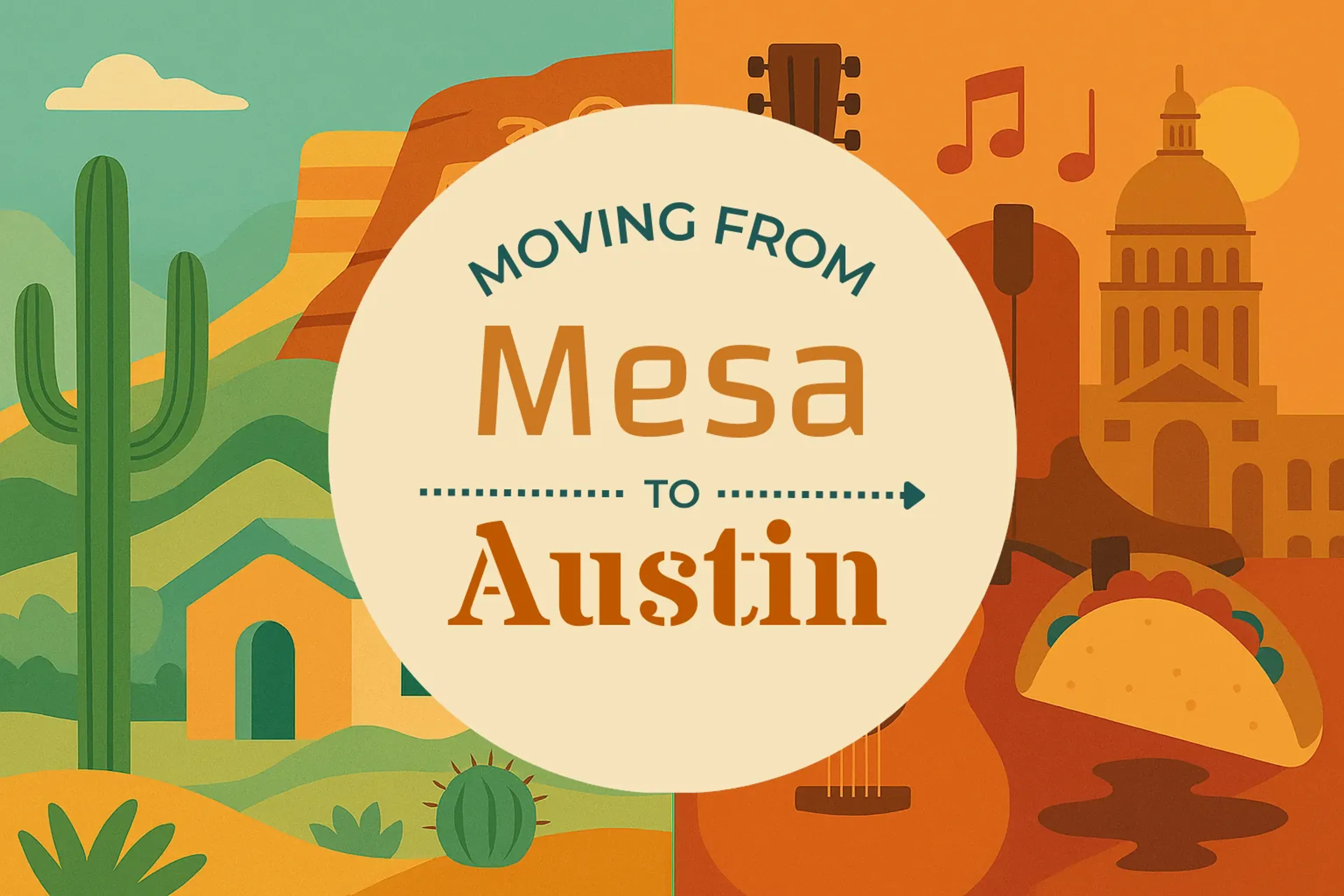 Side-by-side comparison of Mesa to Austin moving companies