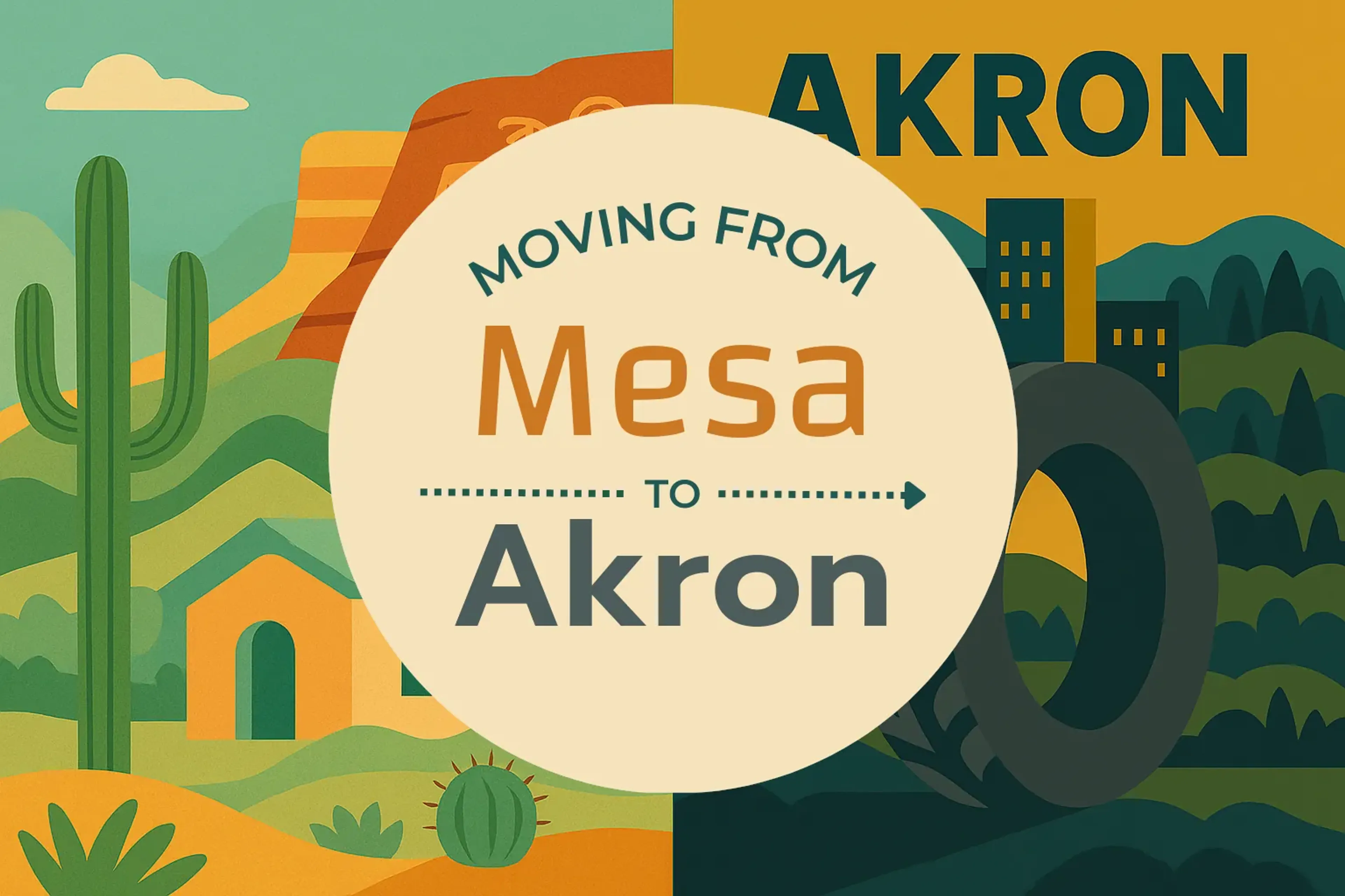 Side-by-side comparison of Mesa to Akron moving companies