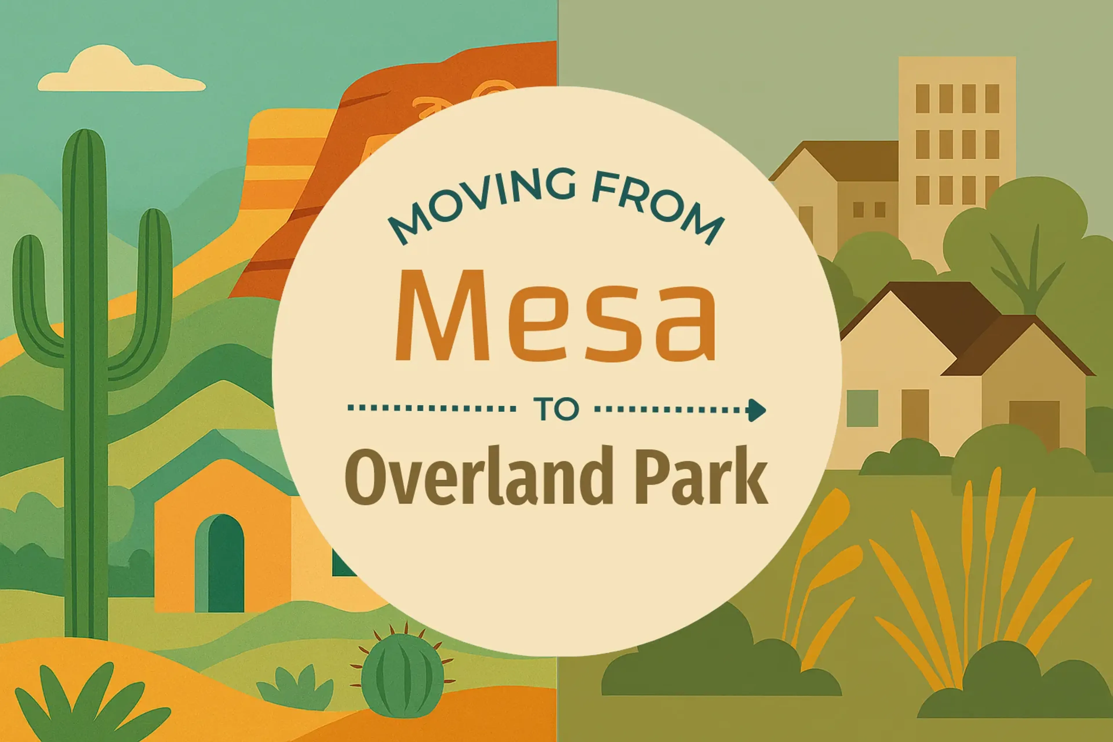 Side-by-side comparison of Mesa to Overland Park moving companies