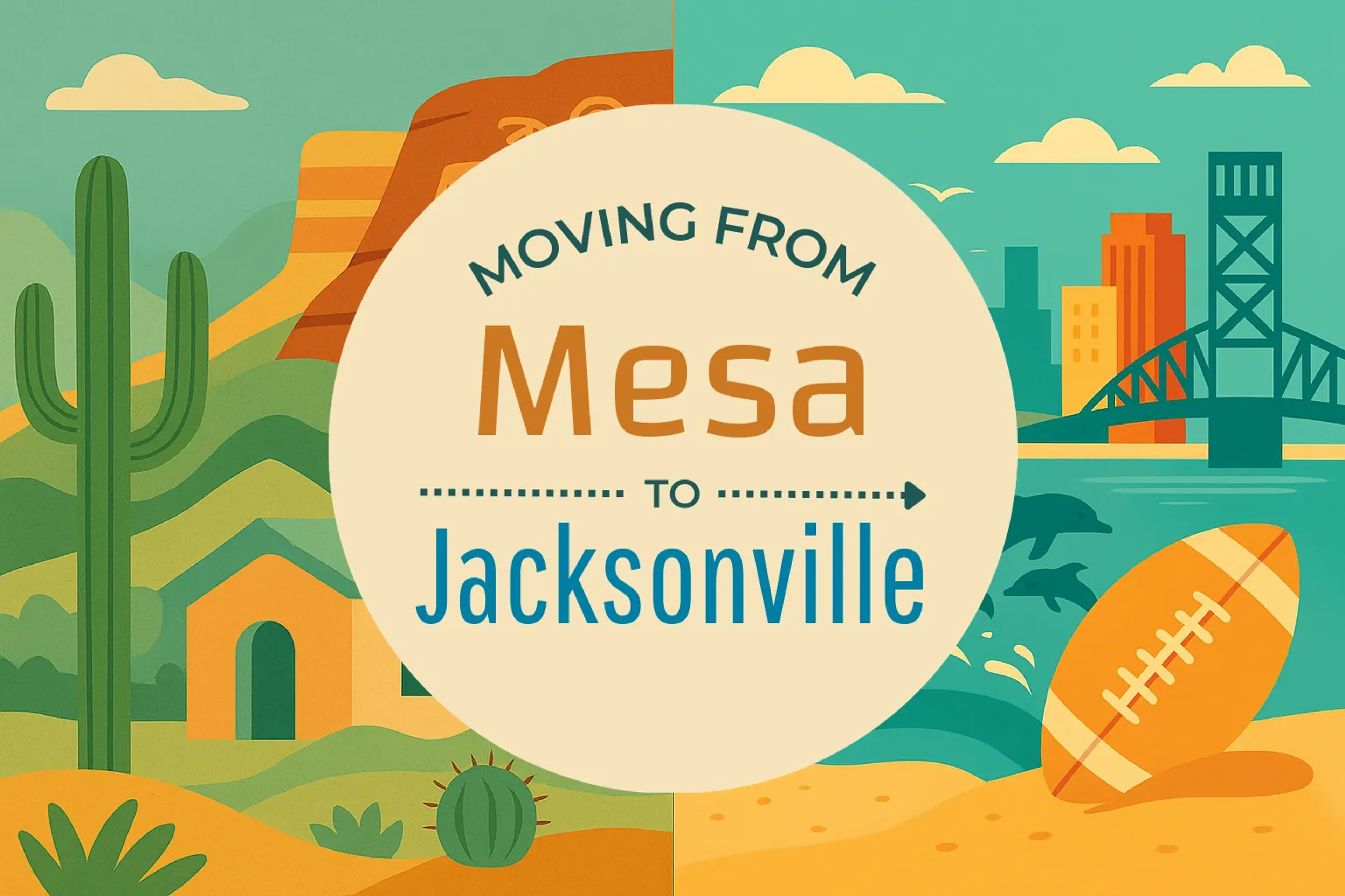 Side-by-side comparison of Mesa to Jacksonville moving companies