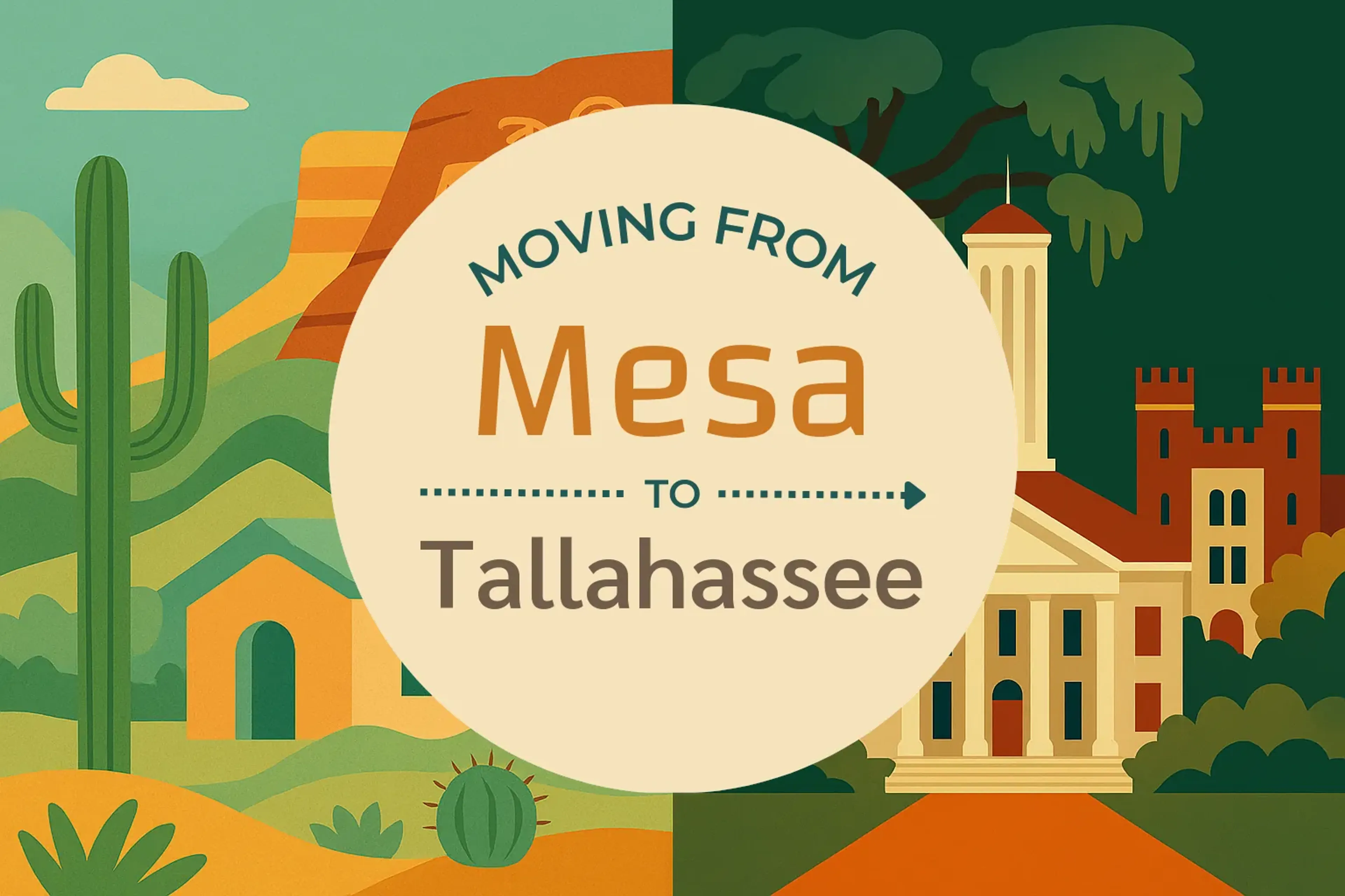 Side-by-side comparison of Mesa to Tallahassee moving companies
