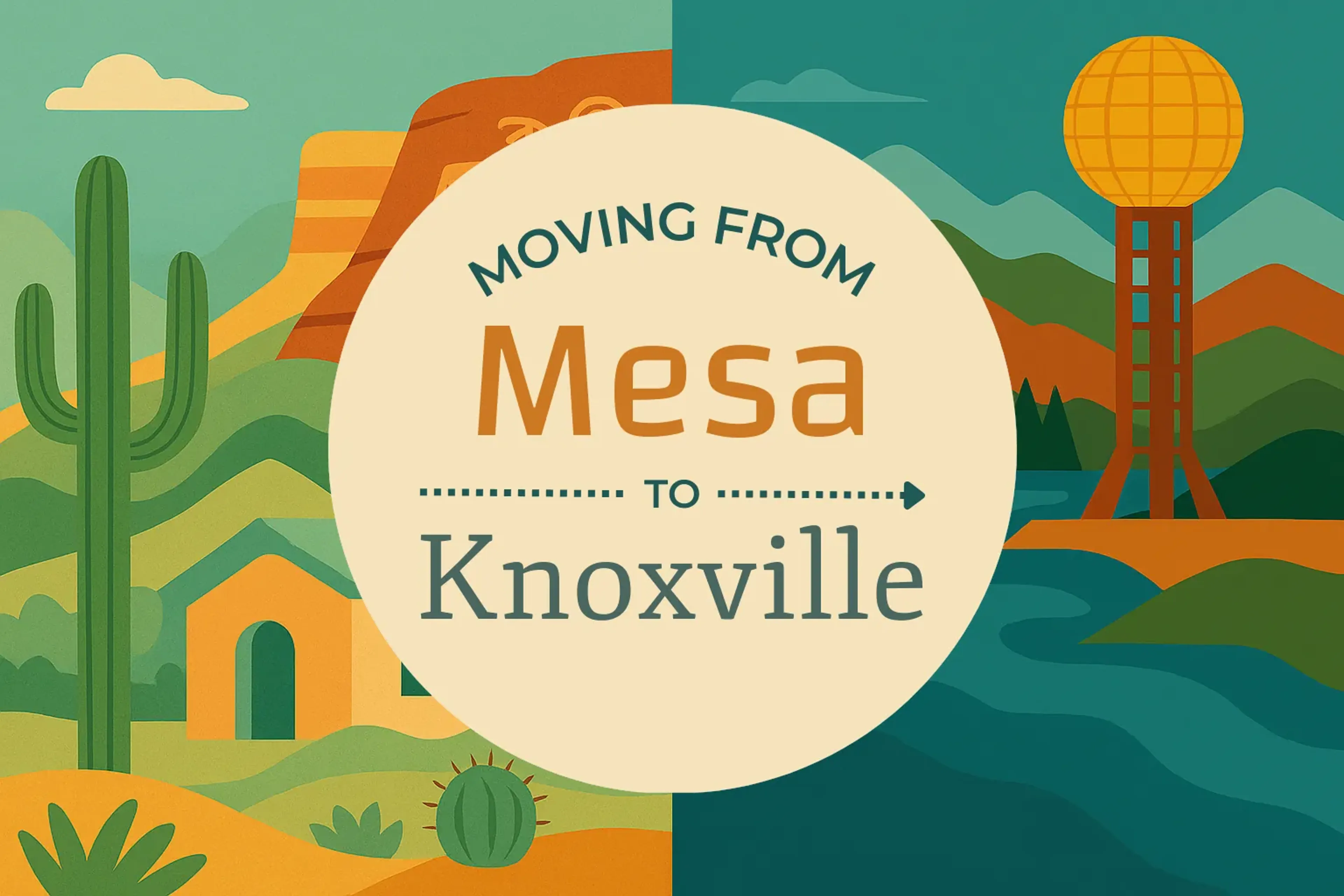 Side-by-side comparison of Mesa to Knoxville moving companies