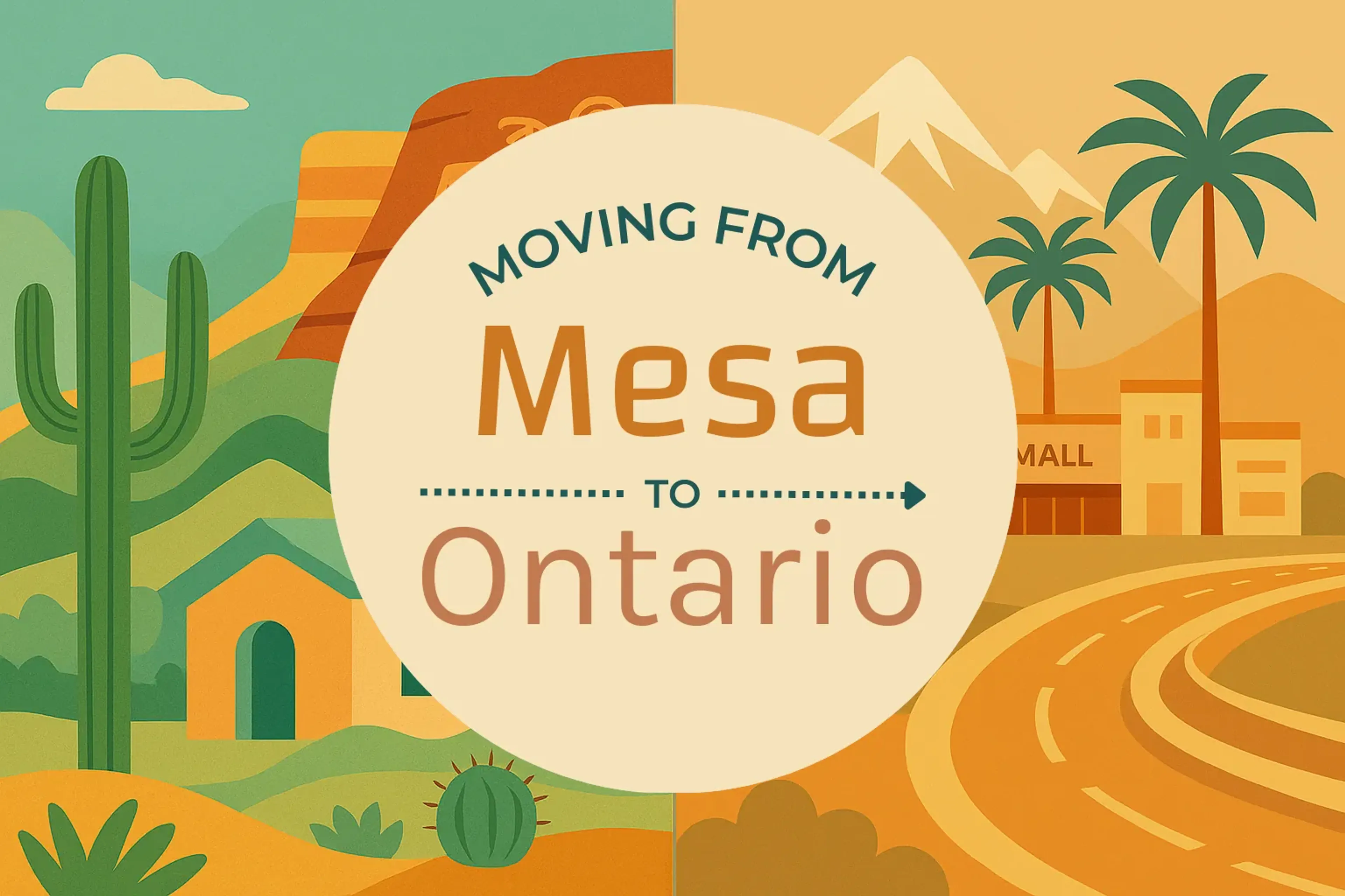 Side-by-side comparison of Mesa to Ontario moving companies