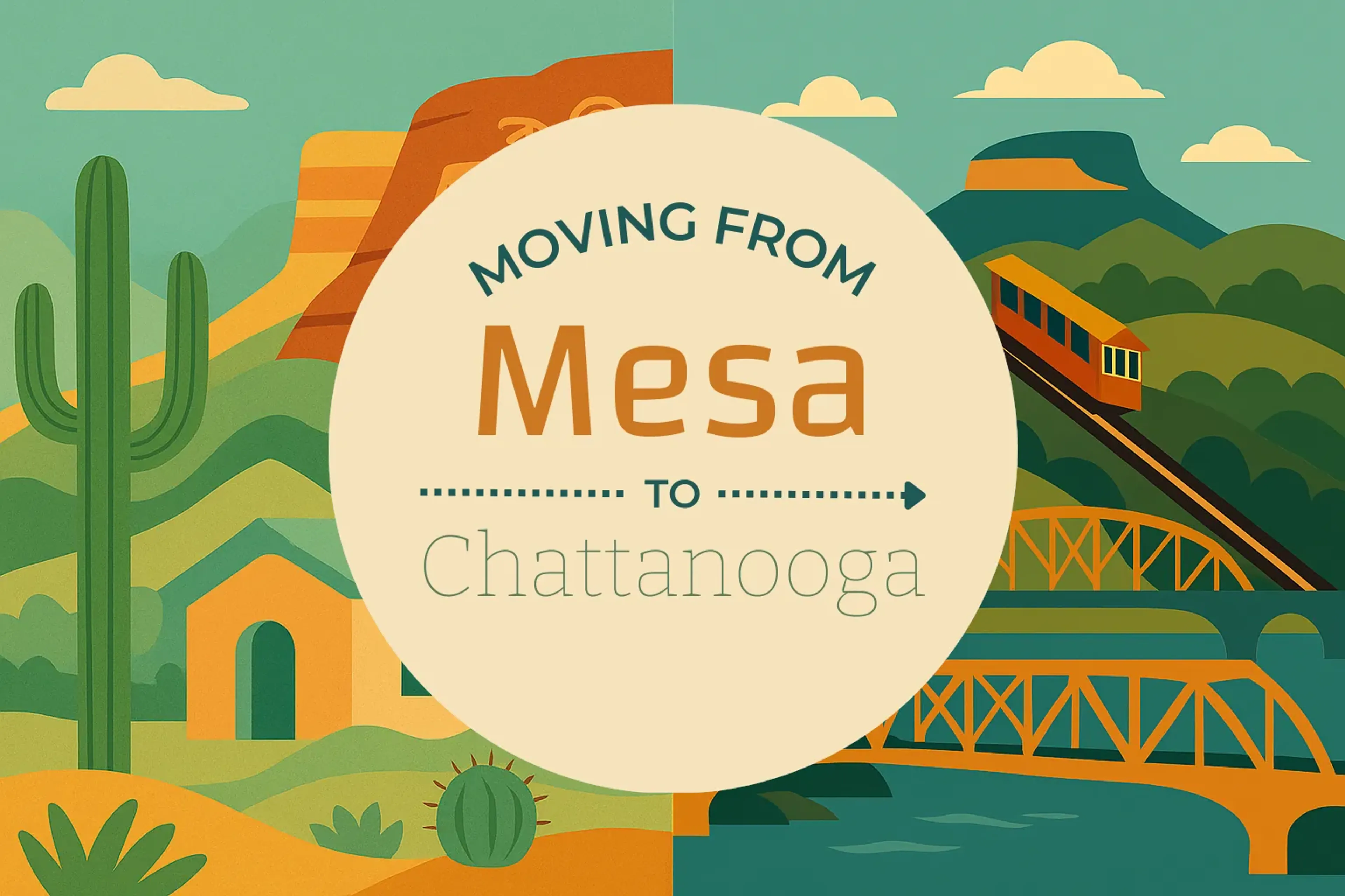 Side-by-side comparison of Mesa to Chattanooga moving companies