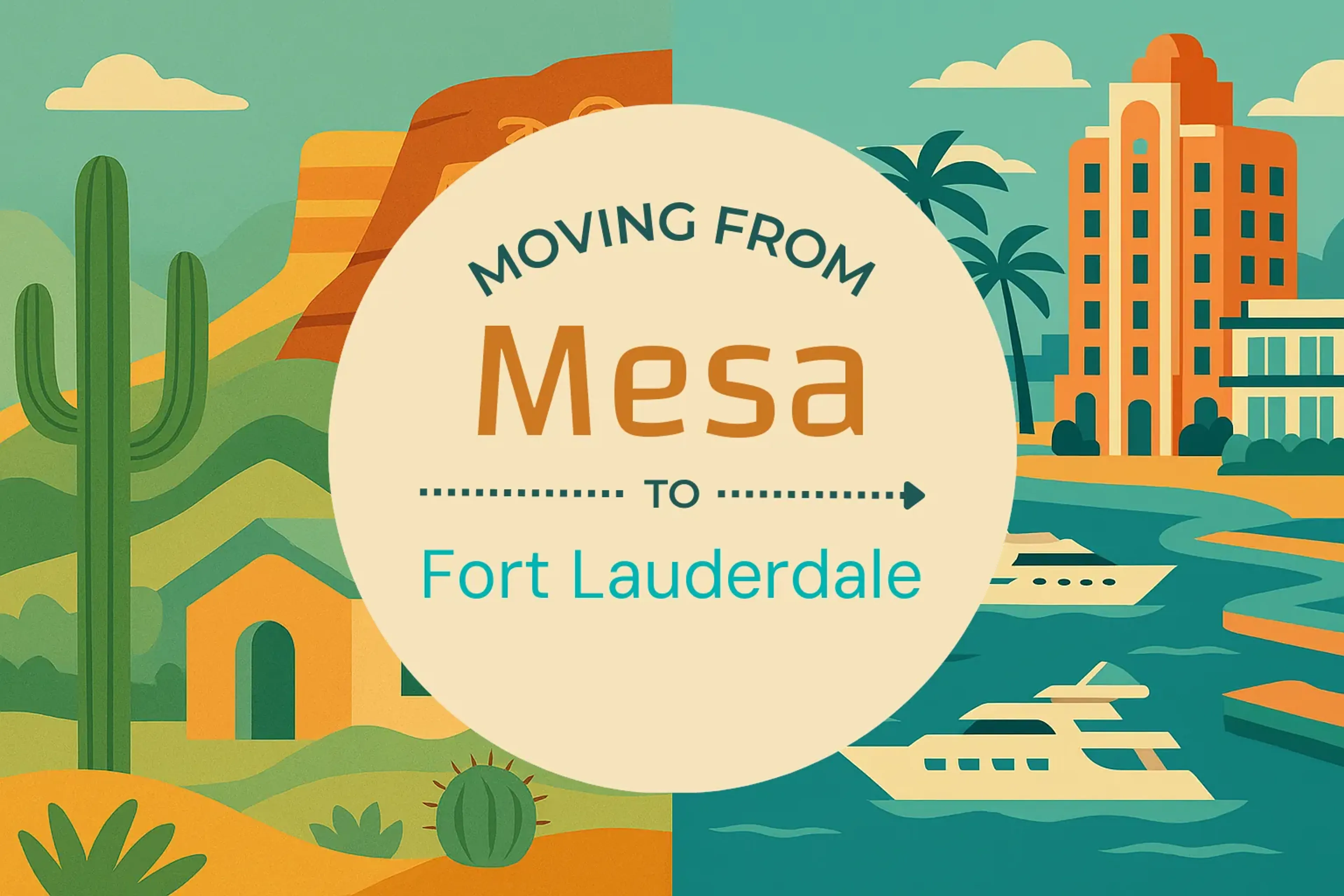 Side-by-side comparison of Mesa to Fort Lauderdale moving companies