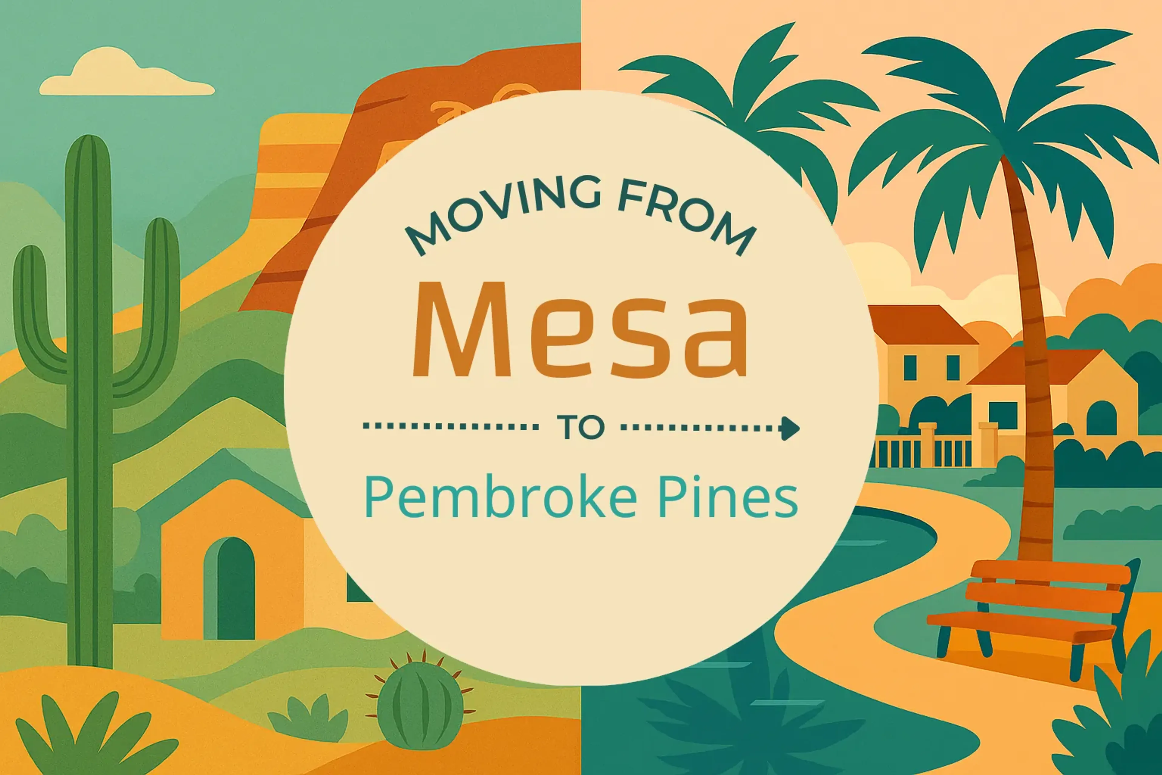Side-by-side comparison of Mesa to Pembroke Pines moving companies