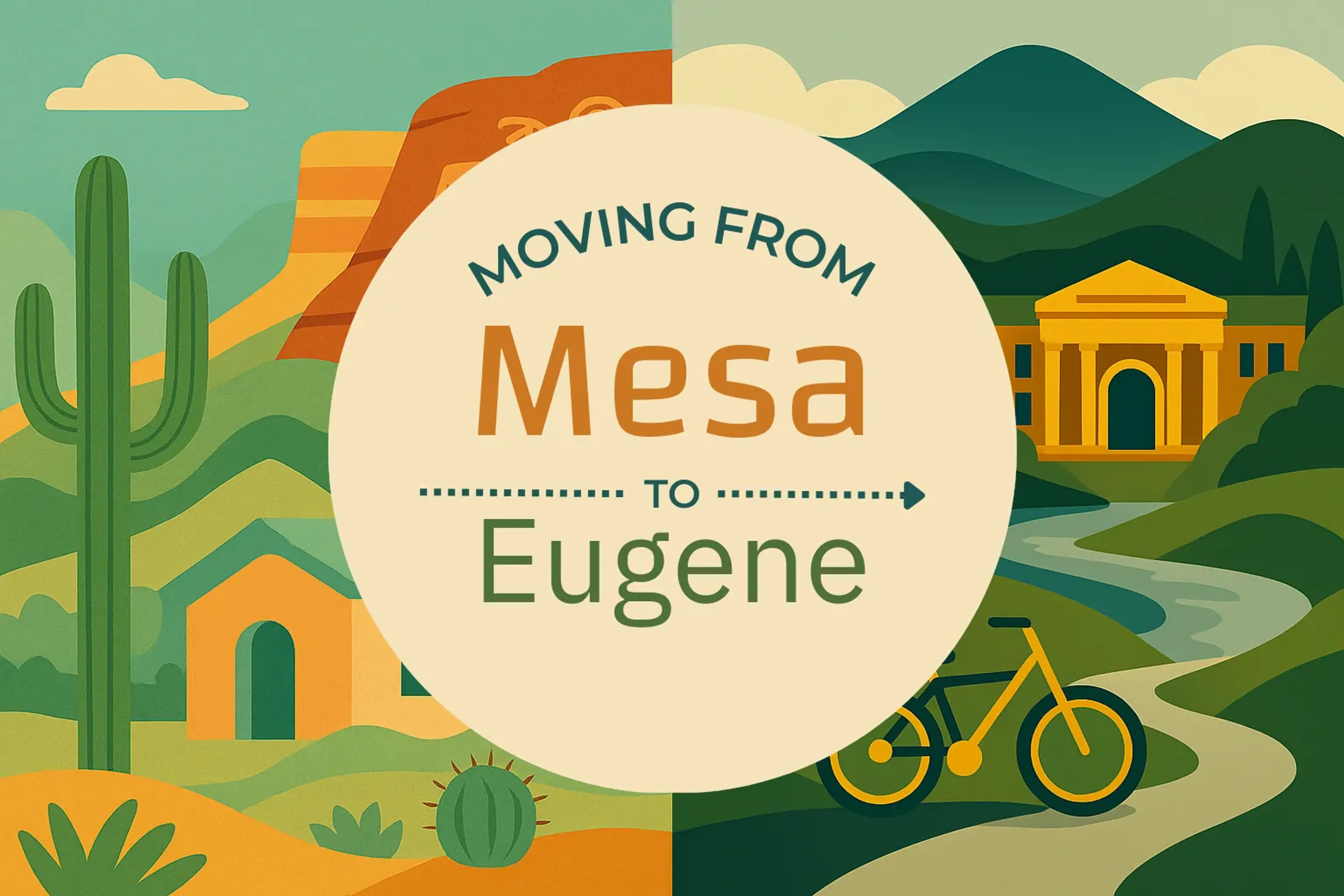 Side-by-side comparison of Mesa to Eugene moving companies