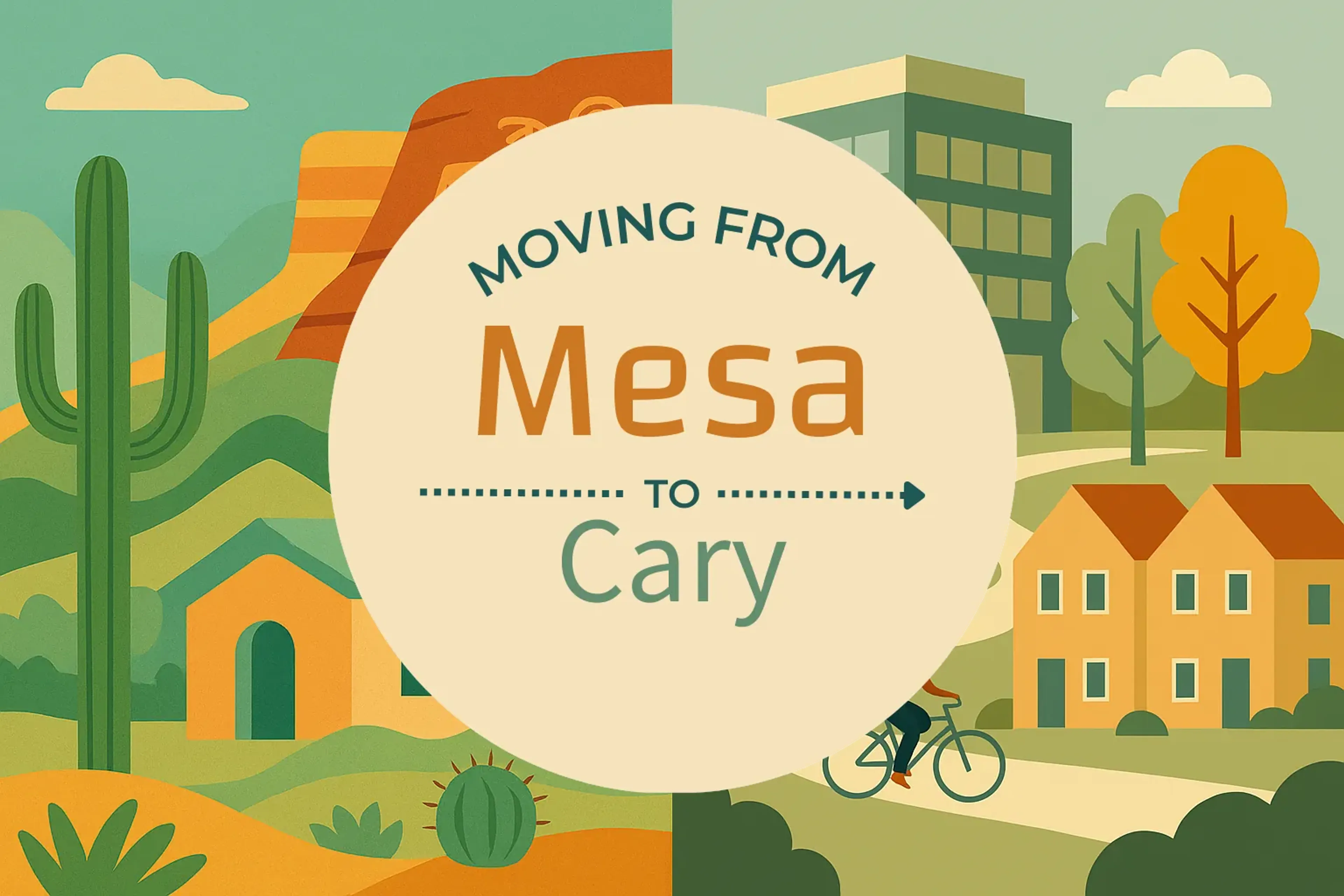 Side-by-side comparison of Mesa to Cary moving companies