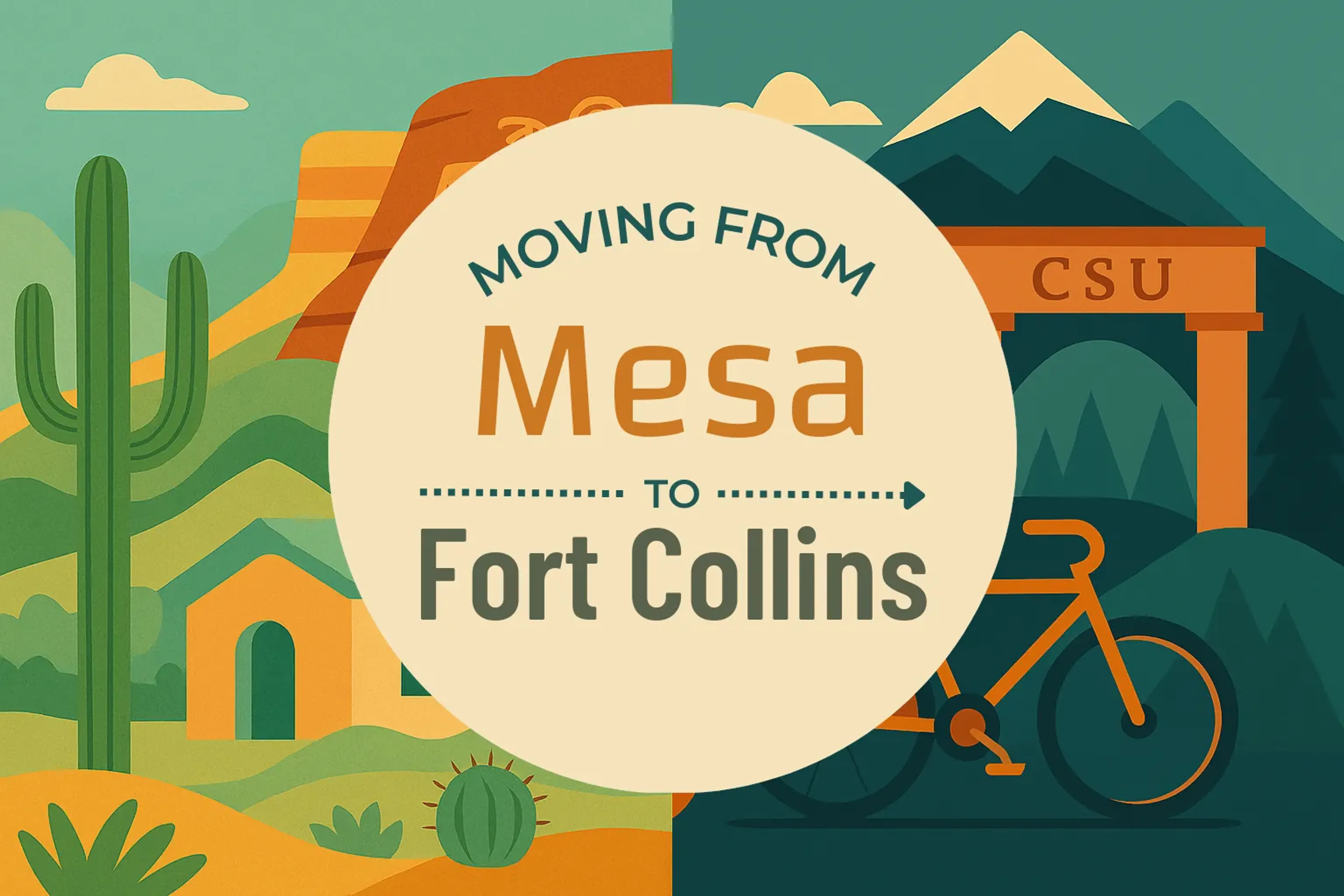 Side-by-side comparison of Mesa to Fort Collins moving companies