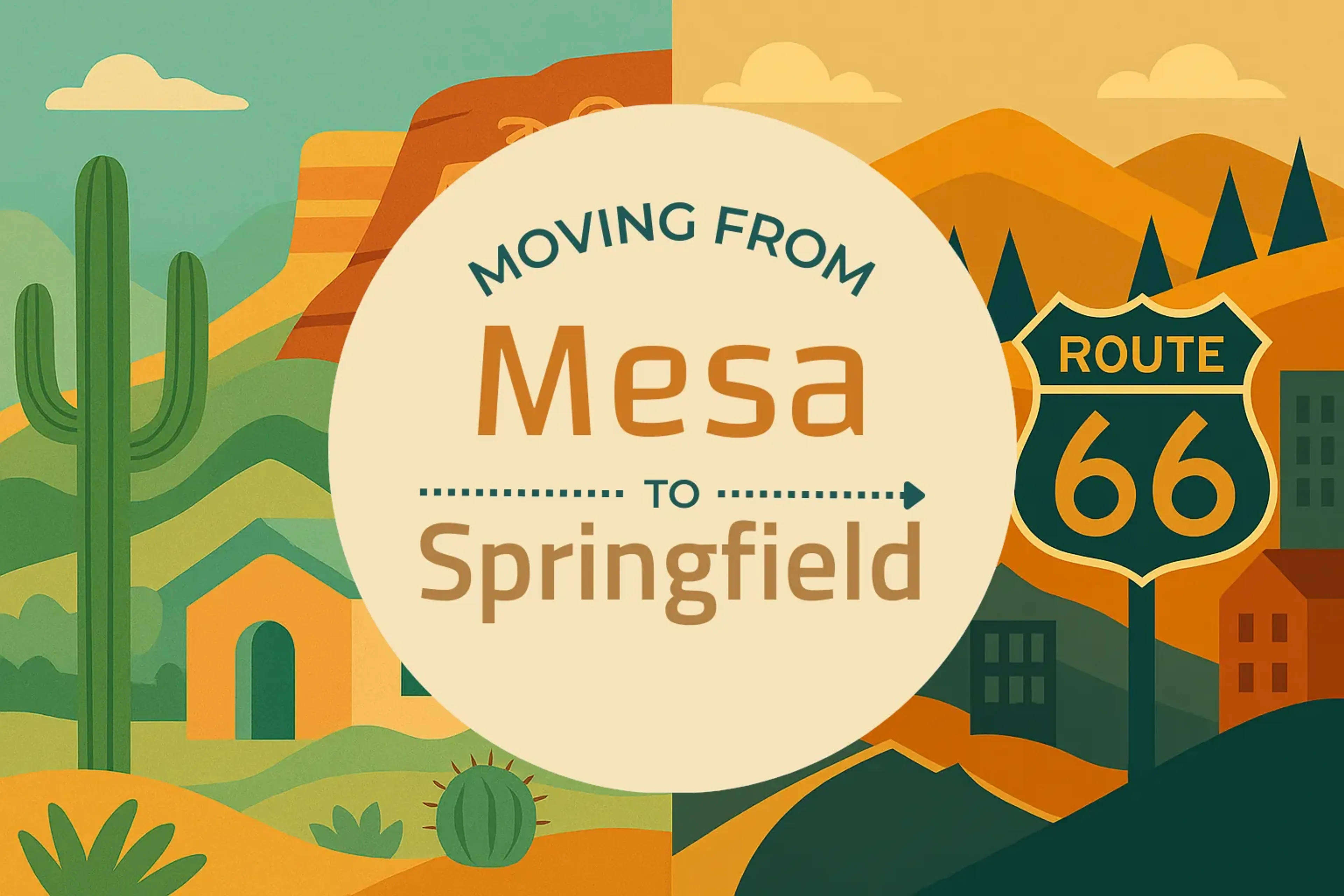 Side-by-side comparison of Mesa to Springfield moving companies