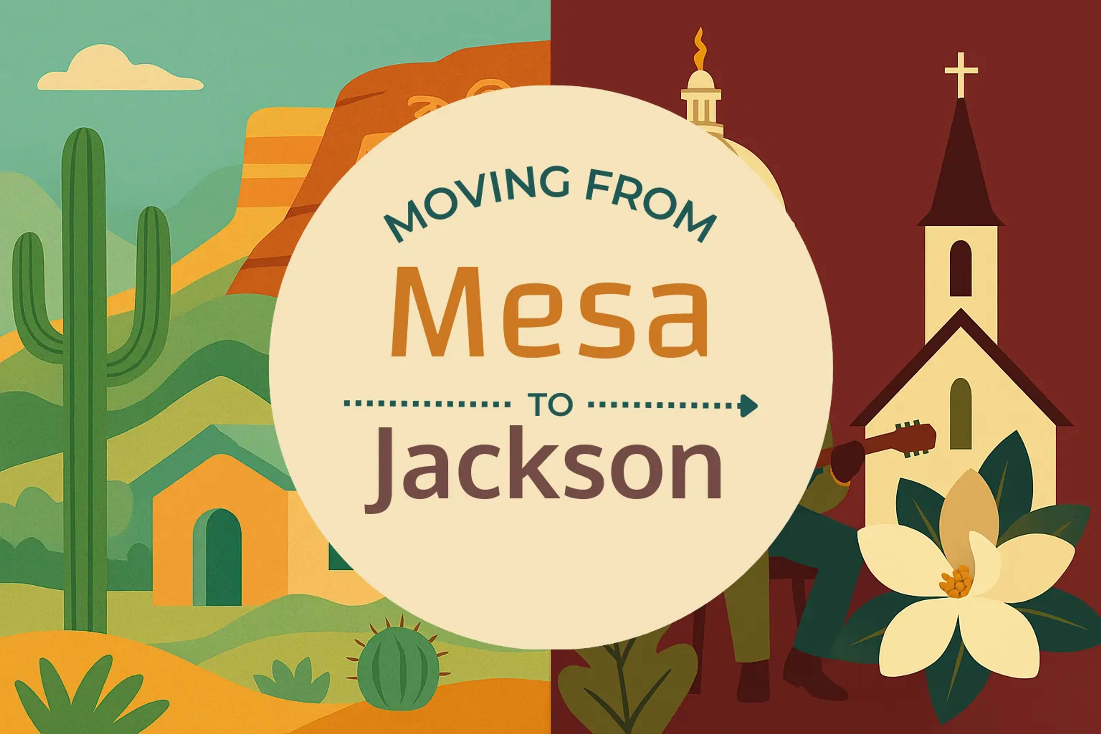 Side-by-side comparison of Mesa to Jackson moving companies