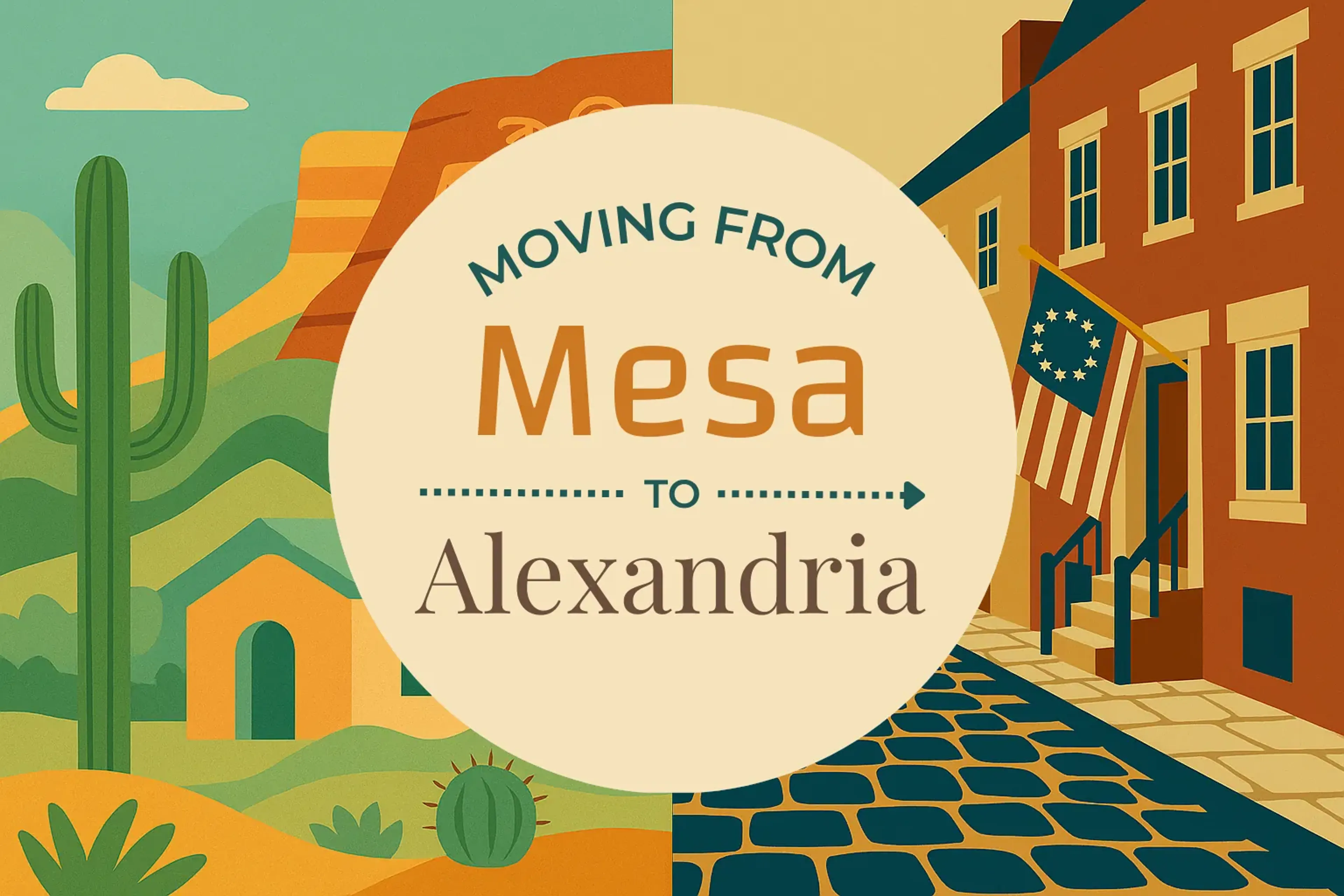 Side-by-side comparison of Mesa to Alexandria moving companies
