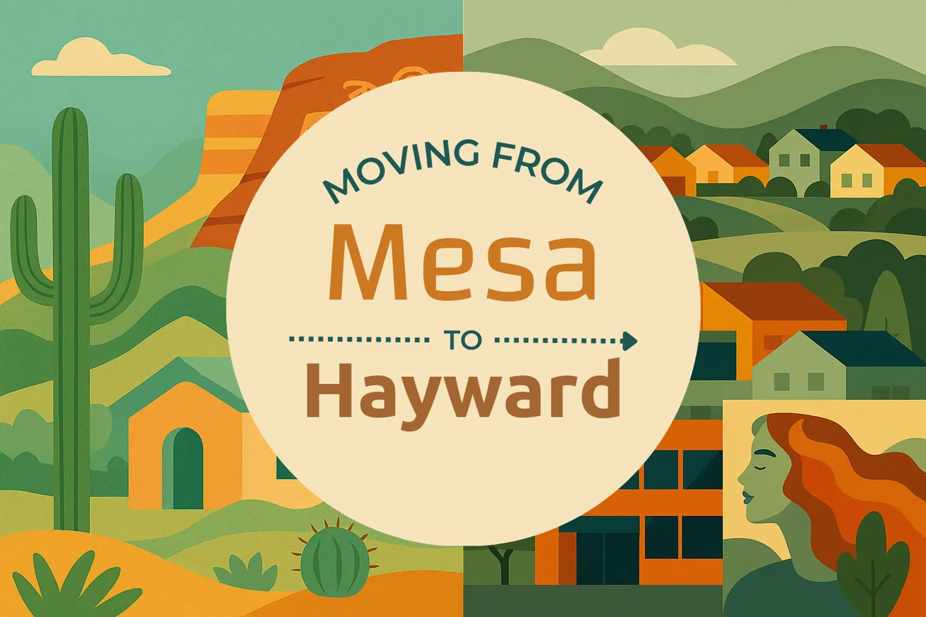 Side-by-side comparison of Mesa to Hayward moving companies