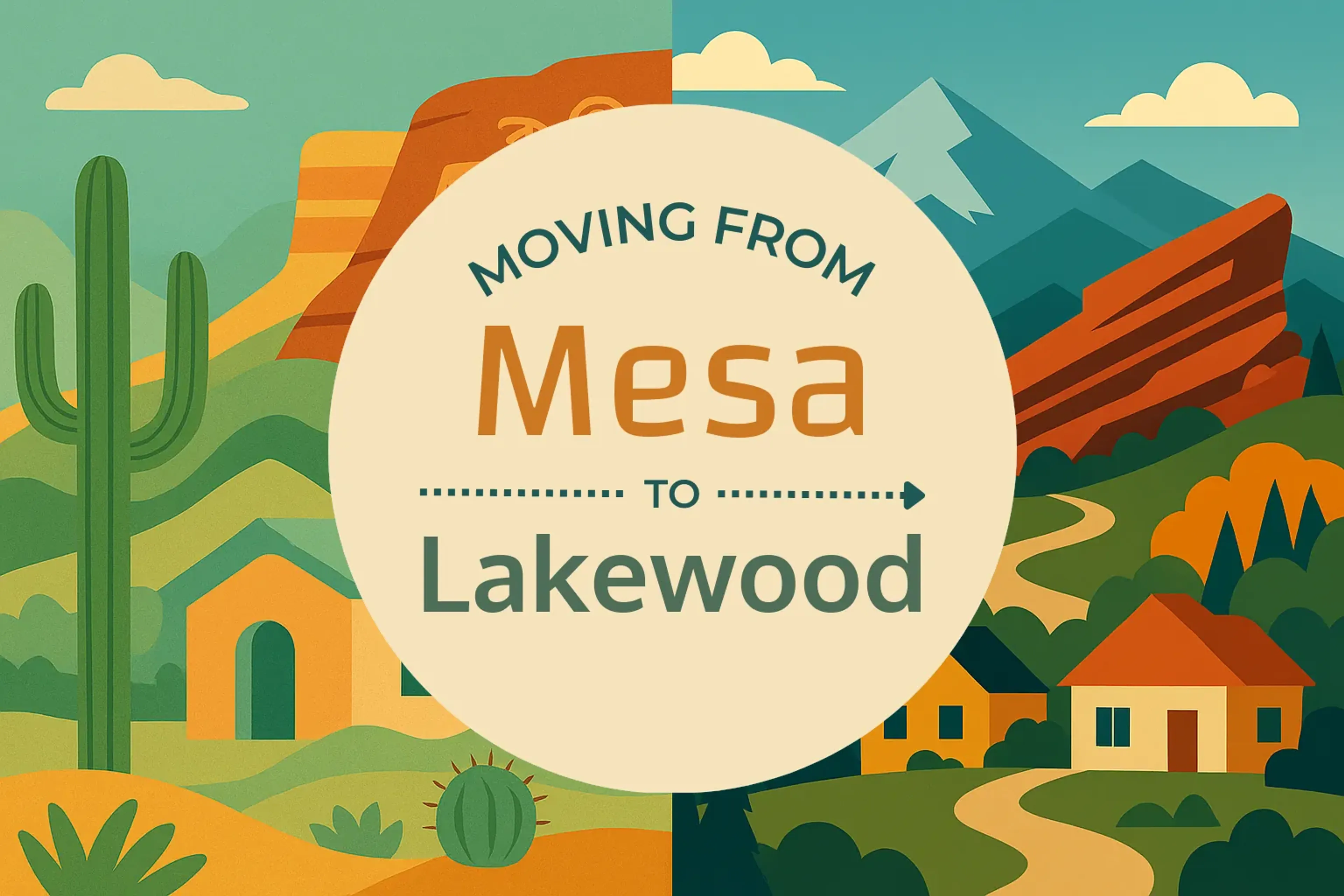 Side-by-side comparison of Mesa to Lakewood moving companies
