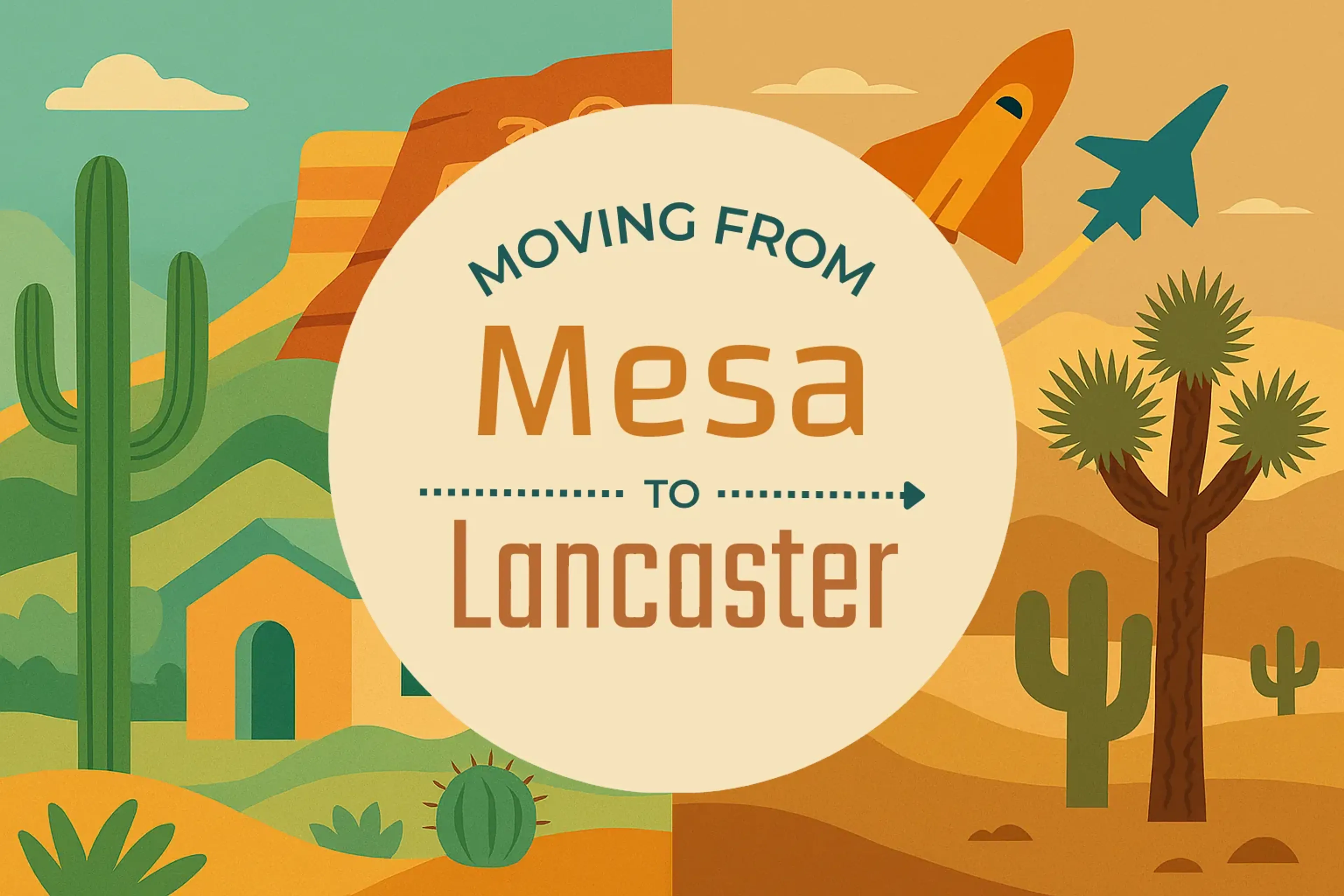 Side-by-side comparison of Mesa to Lancaster moving companies
