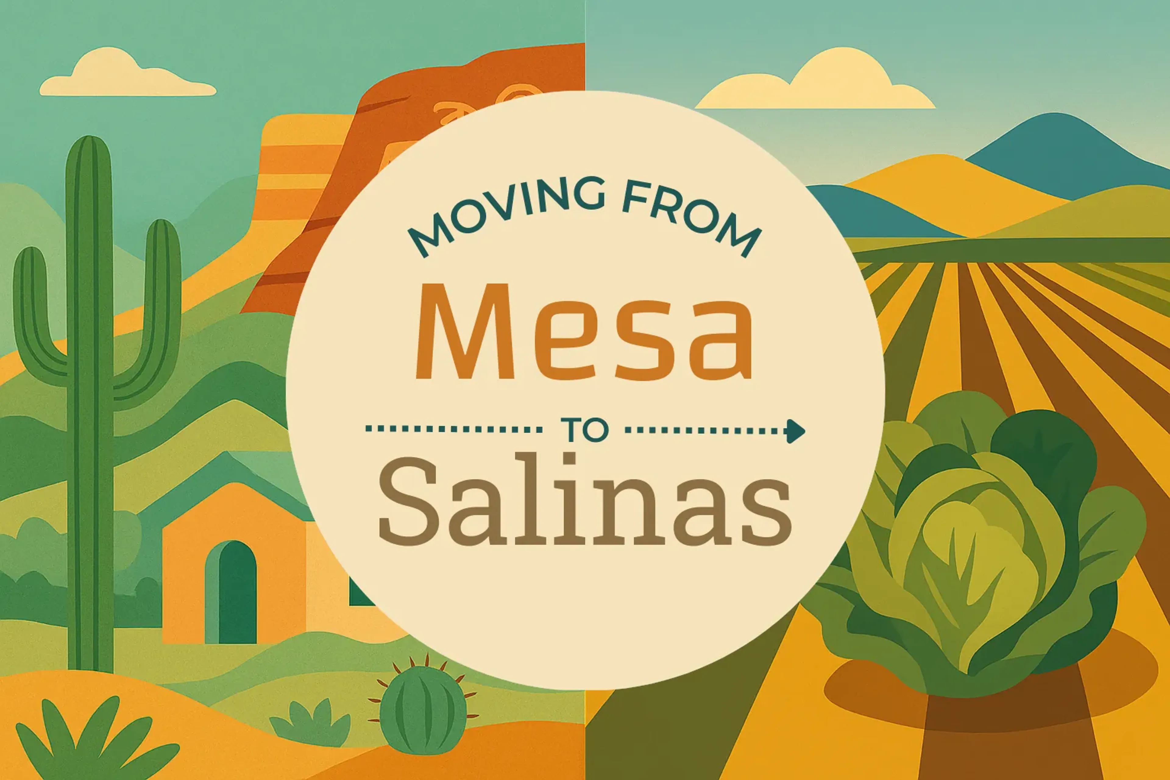 Side-by-side comparison of Mesa to Salinas moving companies