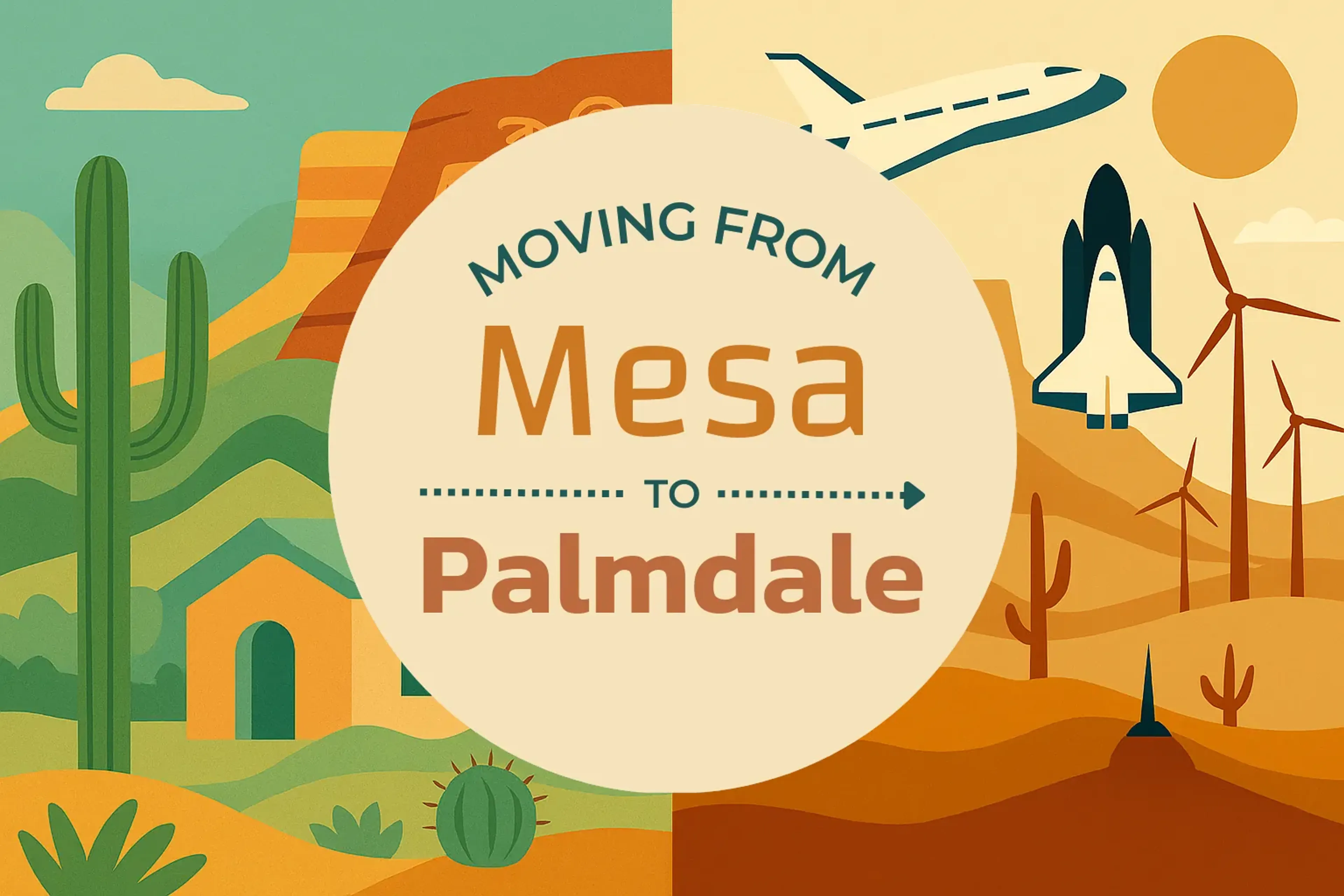 Side-by-side comparison of Mesa to Palmdale moving companies