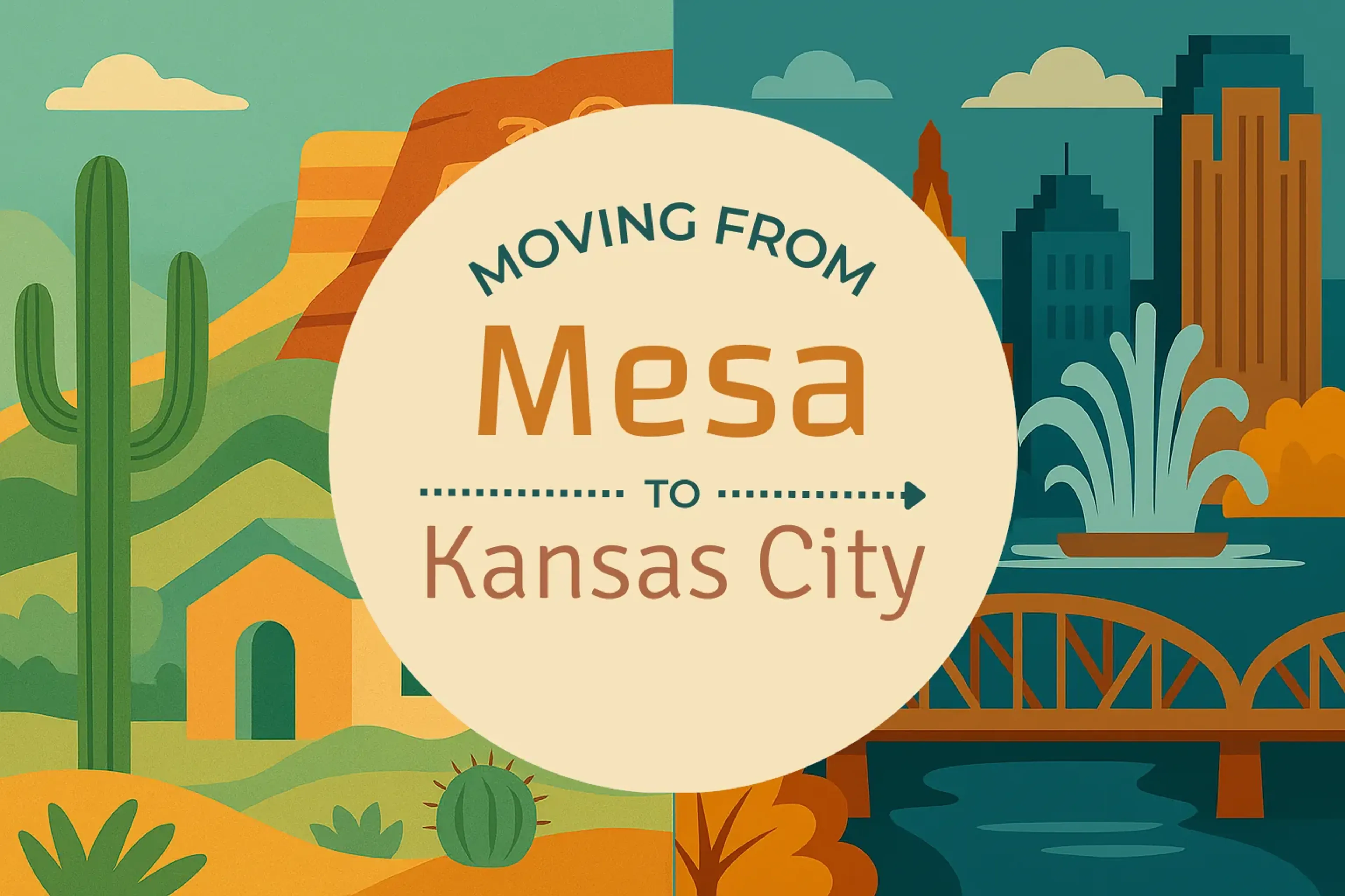 Side-by-side comparison of Mesa to Kansas City moving companies