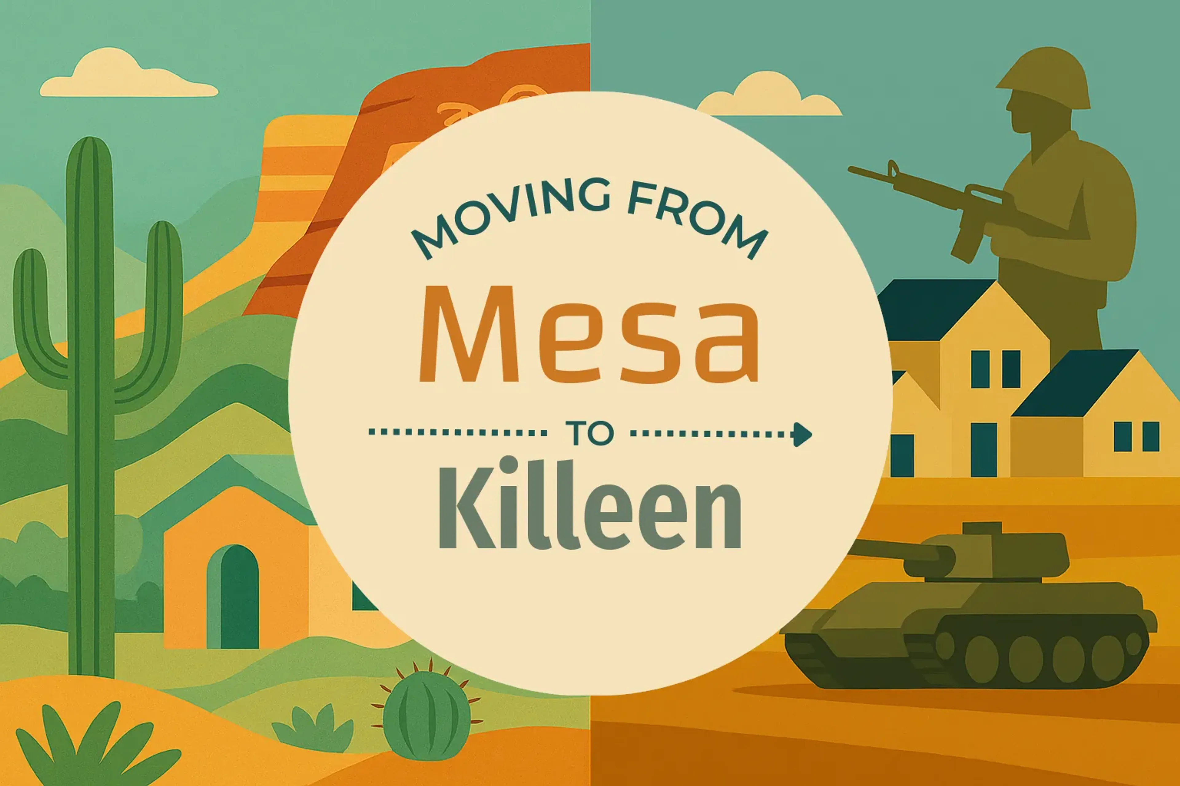 Side-by-side comparison of Mesa to Killeen moving companies
