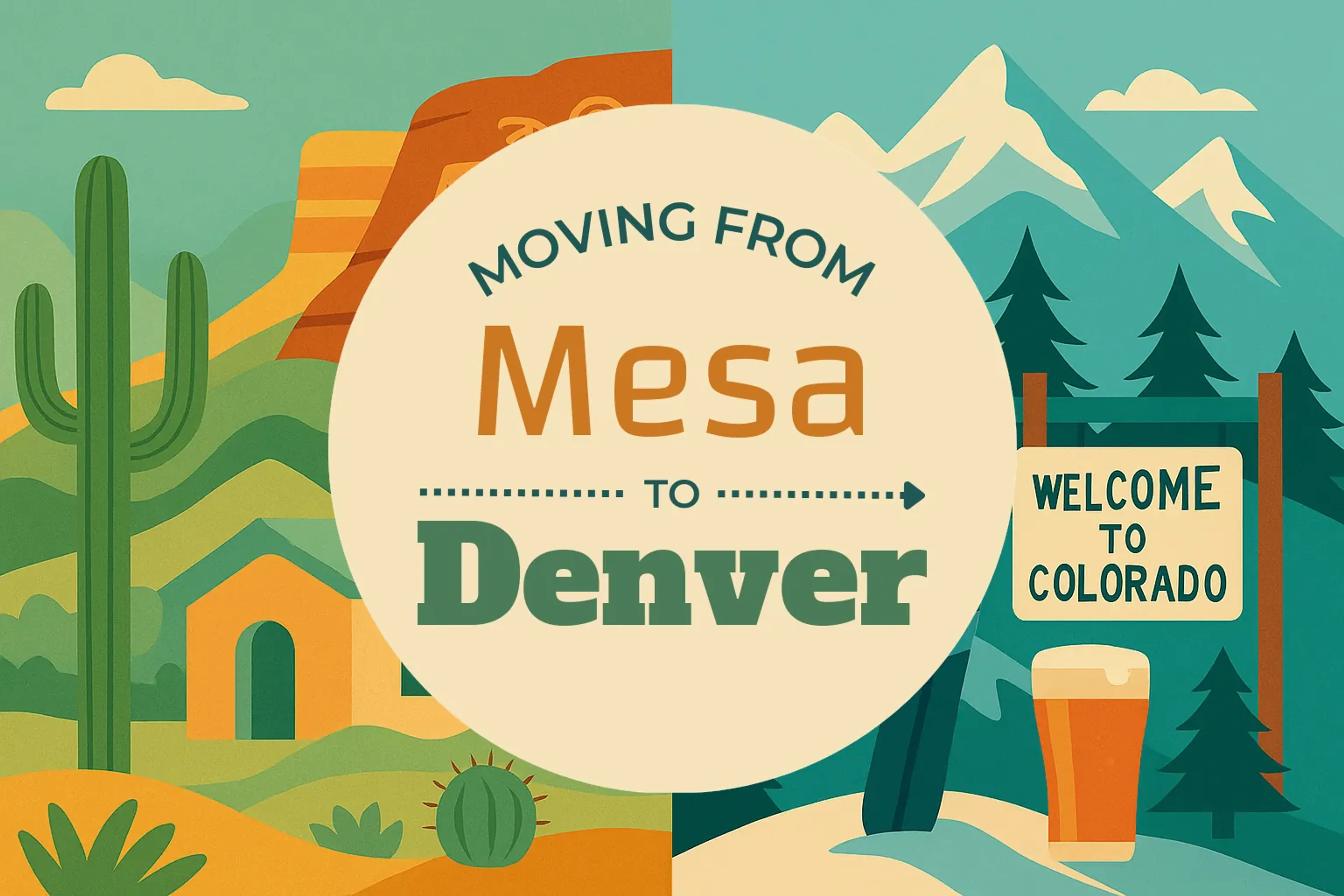 Side-by-side comparison of Mesa to Denver moving companies