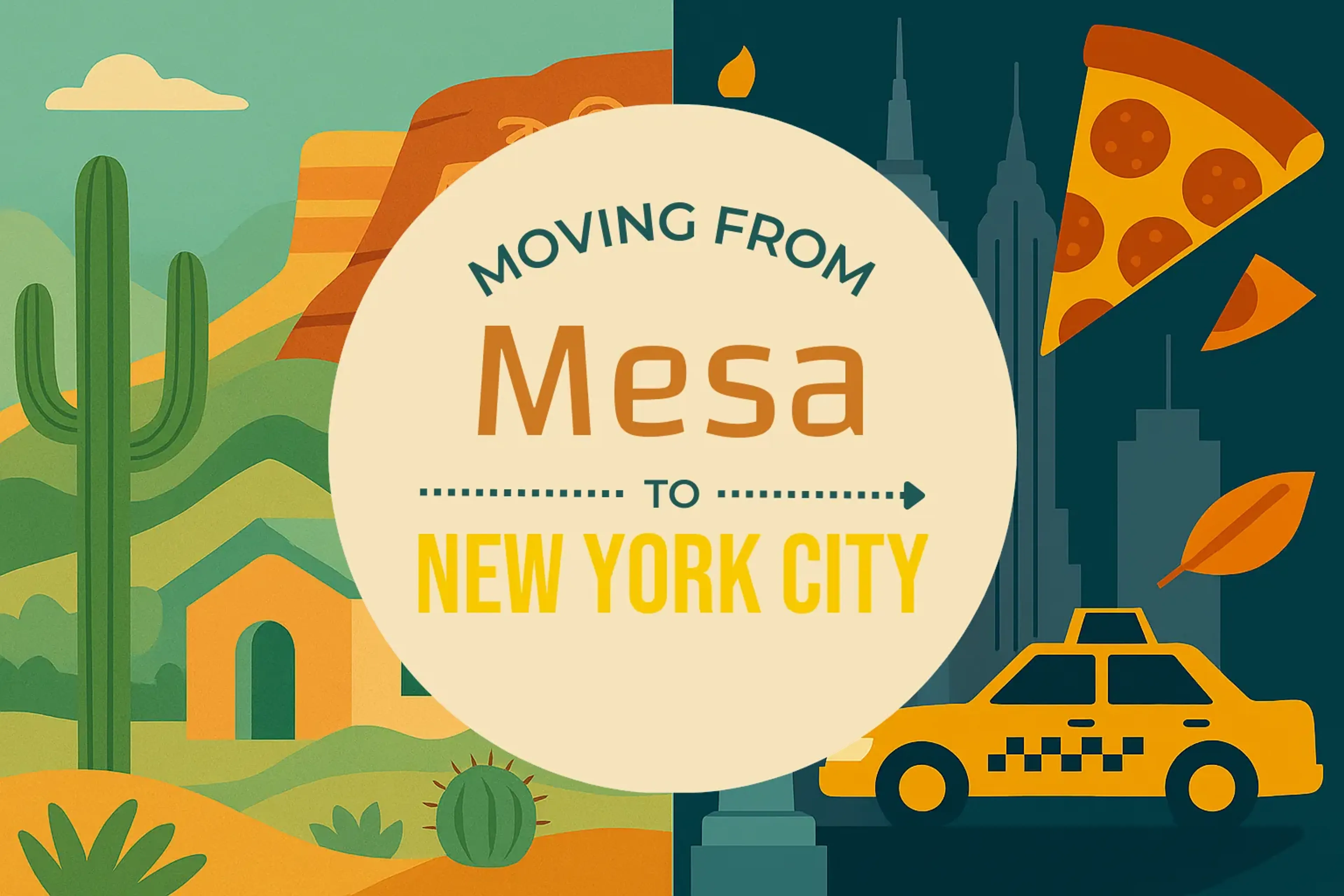 Side-by-side comparison of Mesa to New York City moving companies