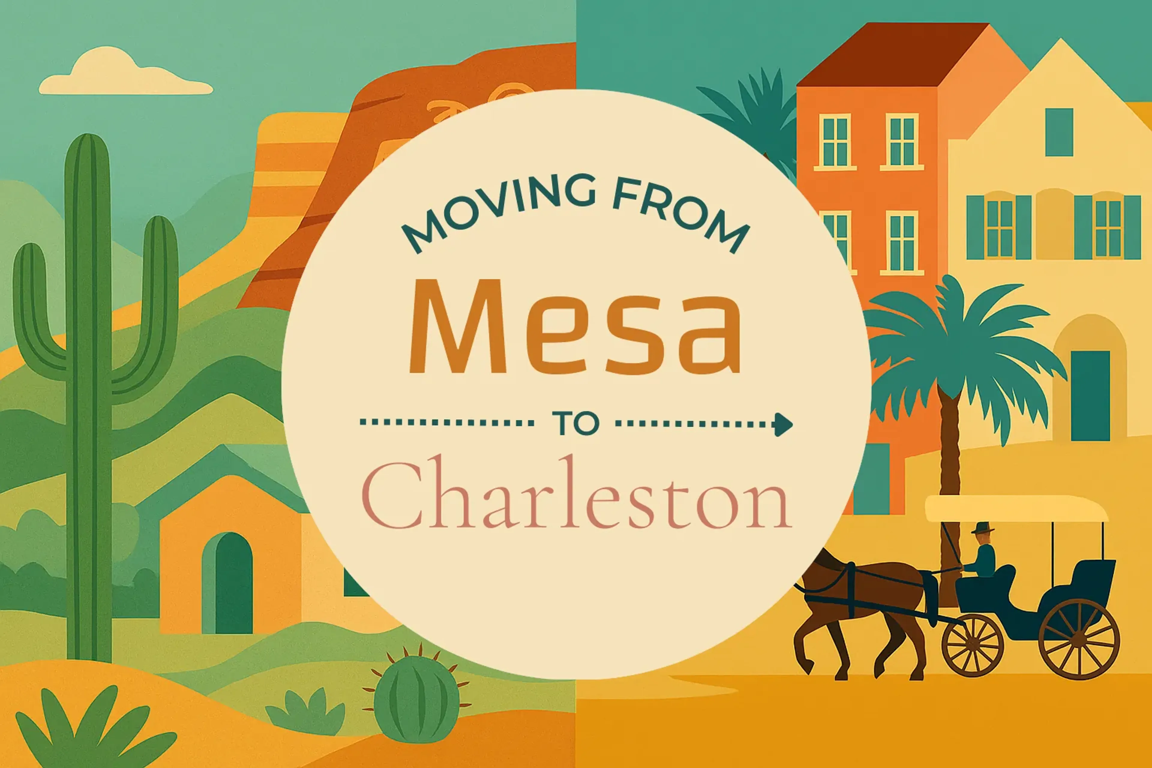 Side-by-side comparison of Mesa to Charleston moving companies