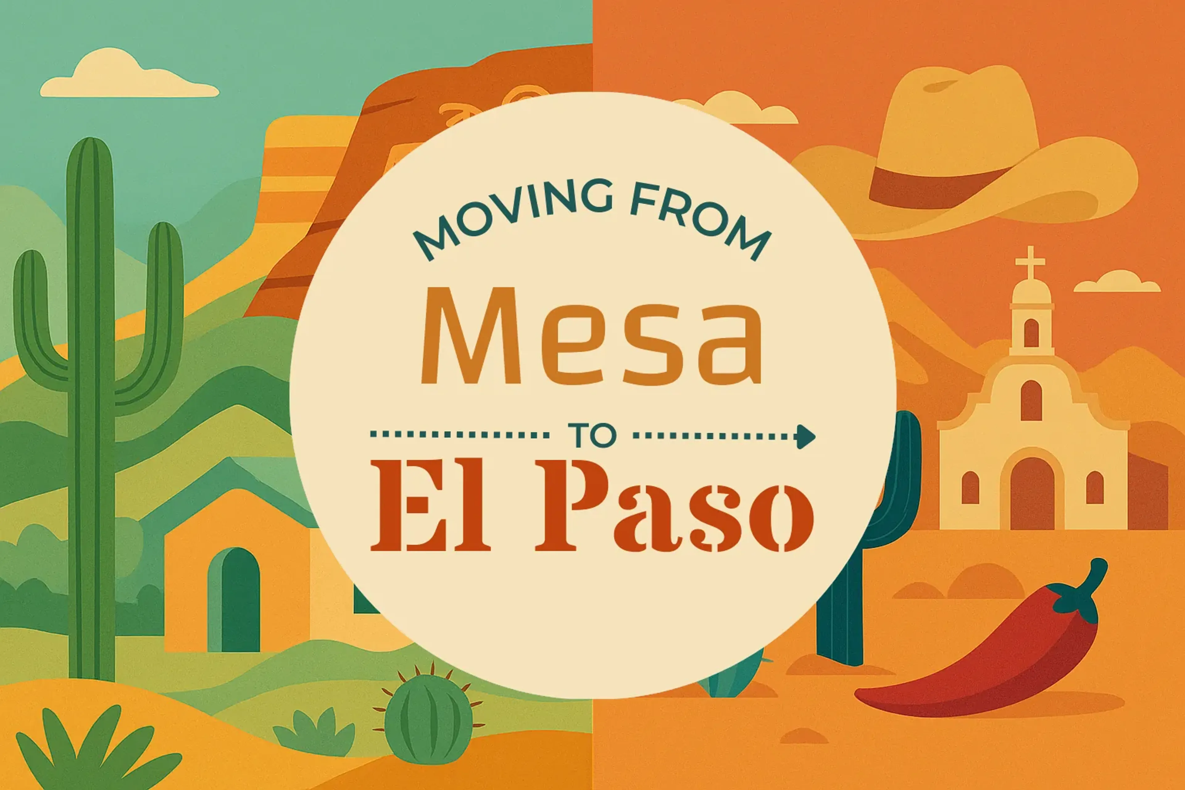 Side-by-side comparison of Mesa to El Paso moving companies