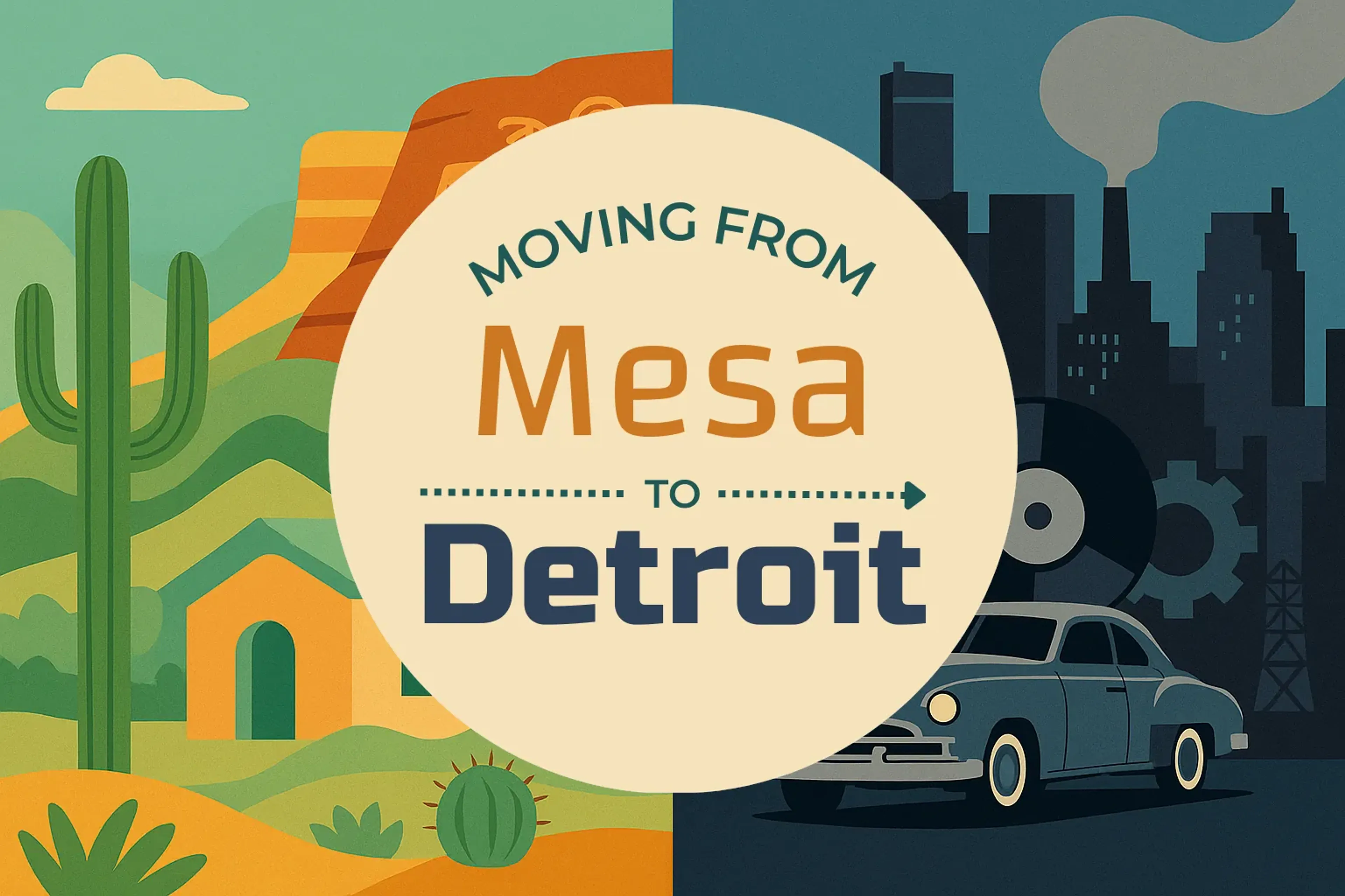 Side-by-side comparison of Mesa to Detroit moving companies