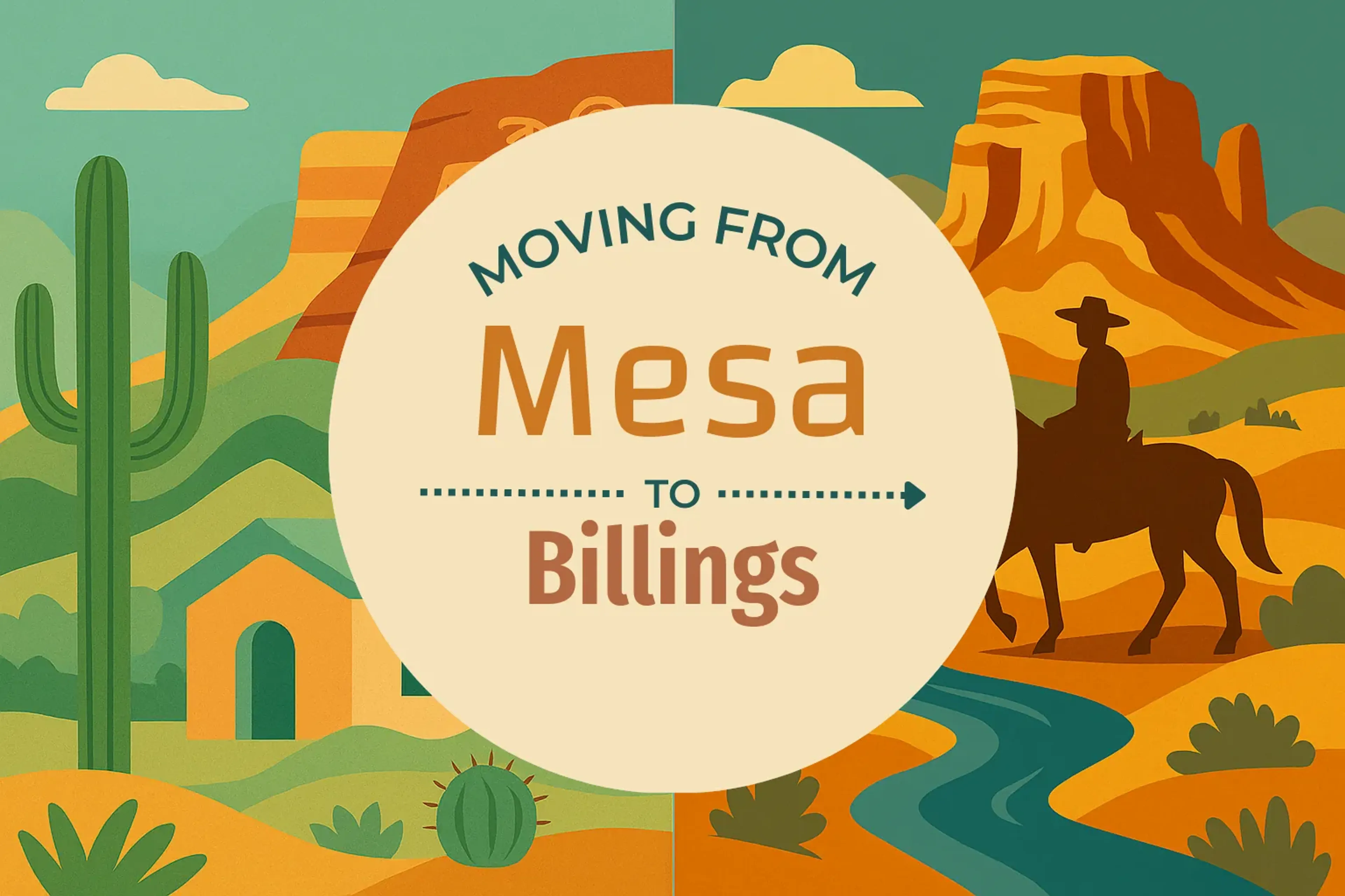 Side-by-side comparison of Mesa to Billings moving companies