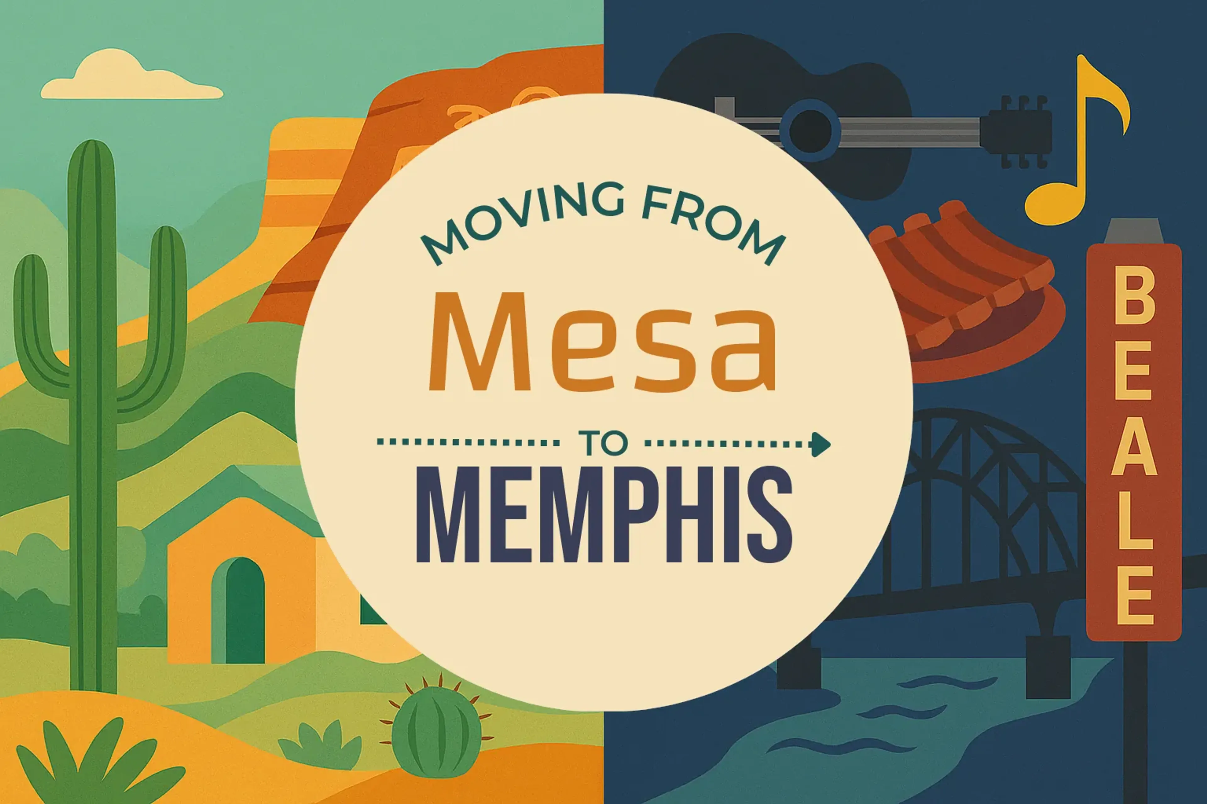 Side-by-side comparison of Mesa to Memphis moving companies
