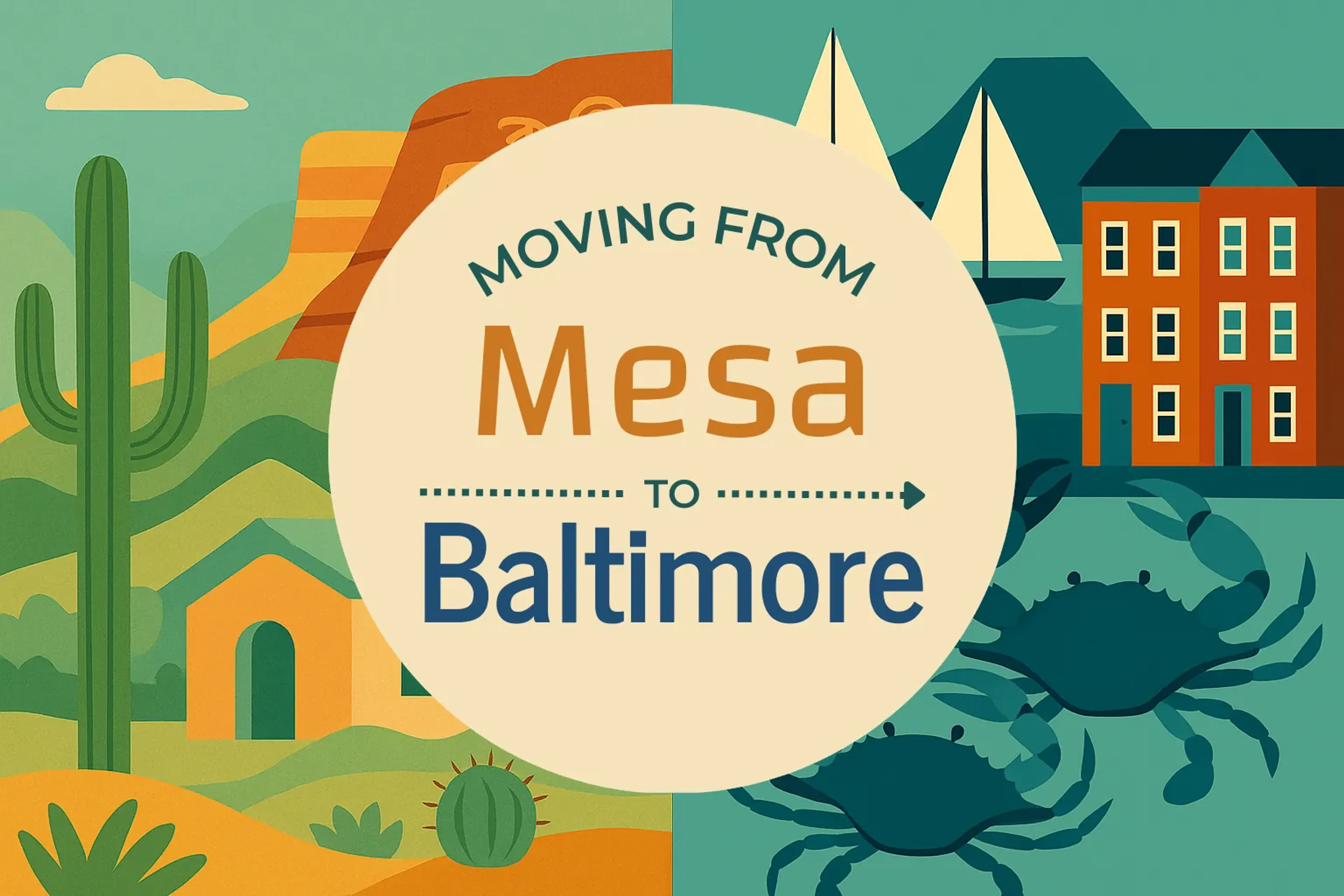 Side-by-side comparison of Mesa to Baltimore moving companies
